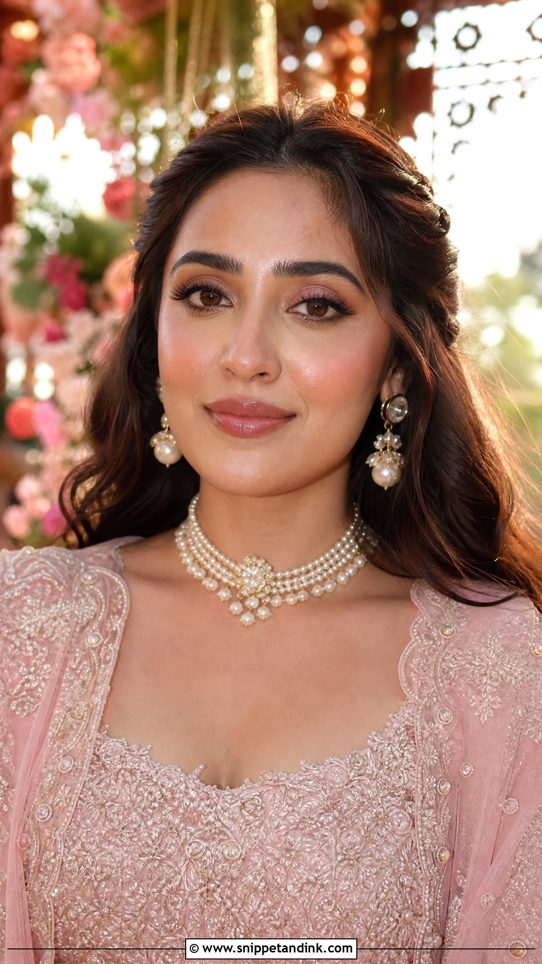 Dewy Indian Bridal Makeup - Snippet and Ink - 30 Indian Bridal Makeup Ideas