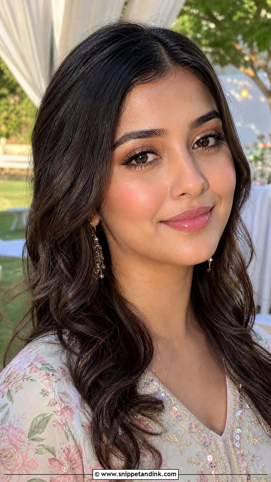 Dewy Indian Wedding Guest Makeup - Snippet and Ink - 25 Indian Wedding Guest Makeup Ideas