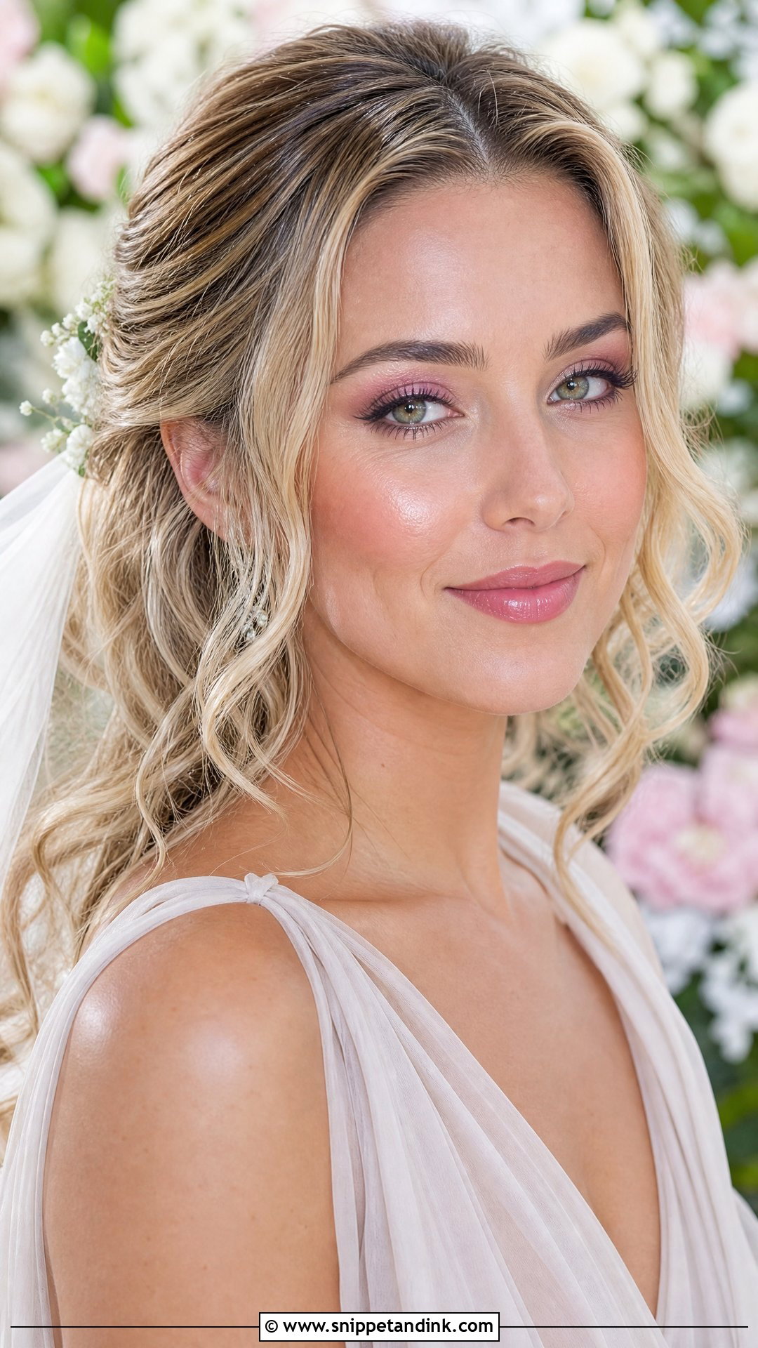 Dewy Mauve Bridal Makeup - Snippet and Ink - 20 Mauve Bridal Makeup Ideas