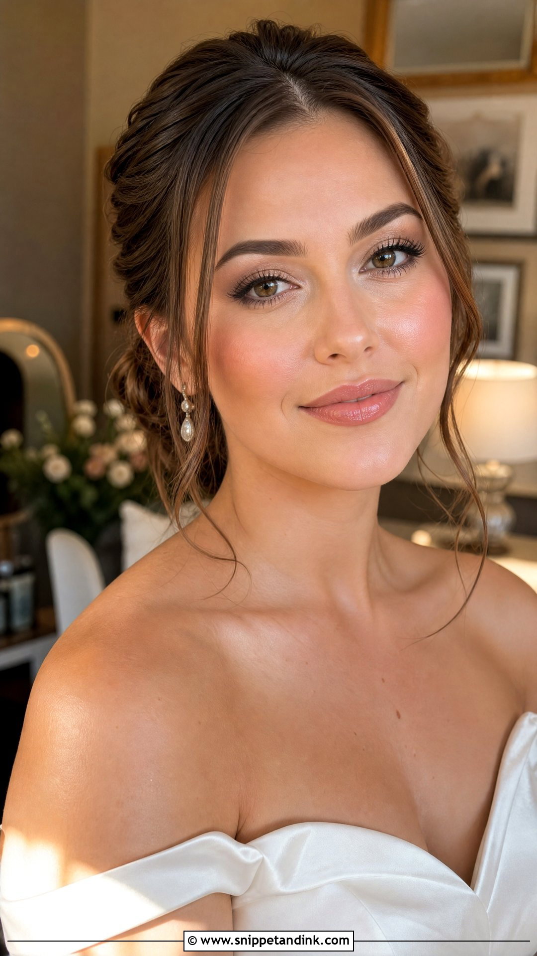 Dewy Natural Glam Wedding Makeup - Snippet and Ink - 30 Natural Glam Wedding Makeup Ideas