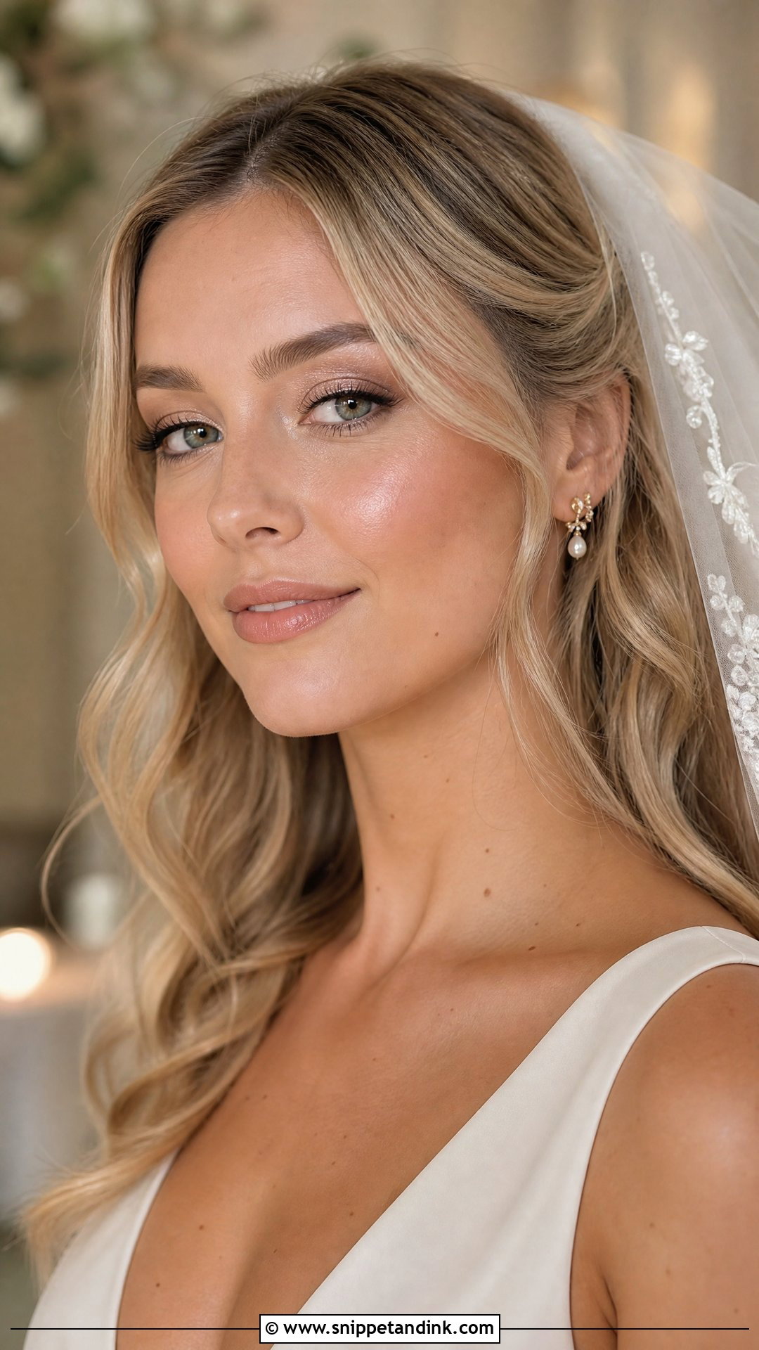 Dewy Natural Wedding Makeup - Snippet and Ink - 25 Light Natural Wedding Makeup Looks