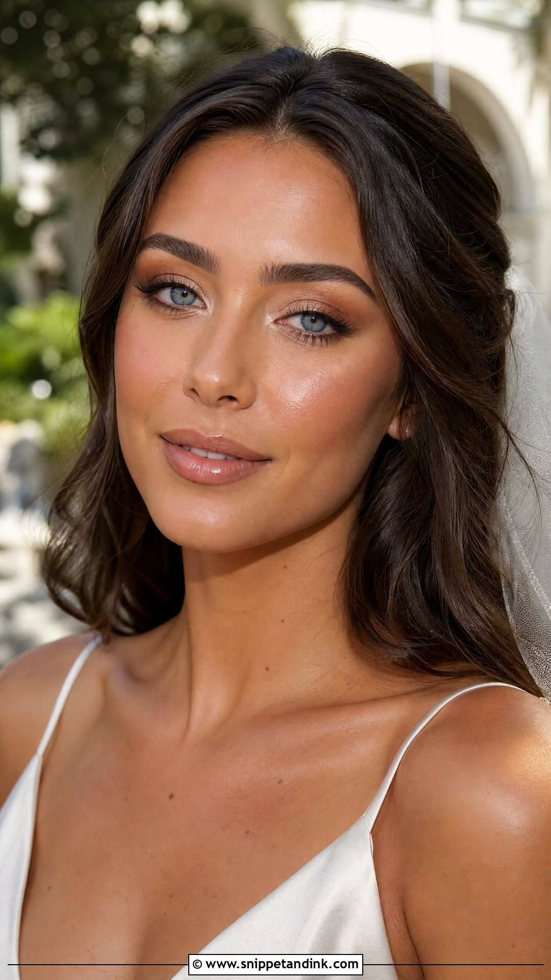 Dewy Neutral Wedding Makeup For Blue Eyes - Snippet and Ink - 20 Neutral Wedding Makeup for Blue Eyes
