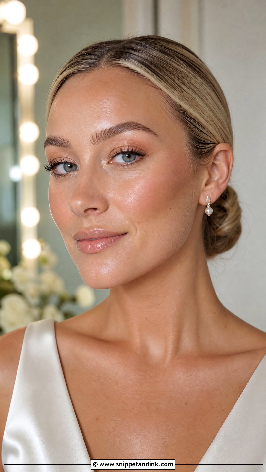 Dewy No Makeup Bridal Look - Snippet and Ink - 25 No Makeup Bridal Look Ideas