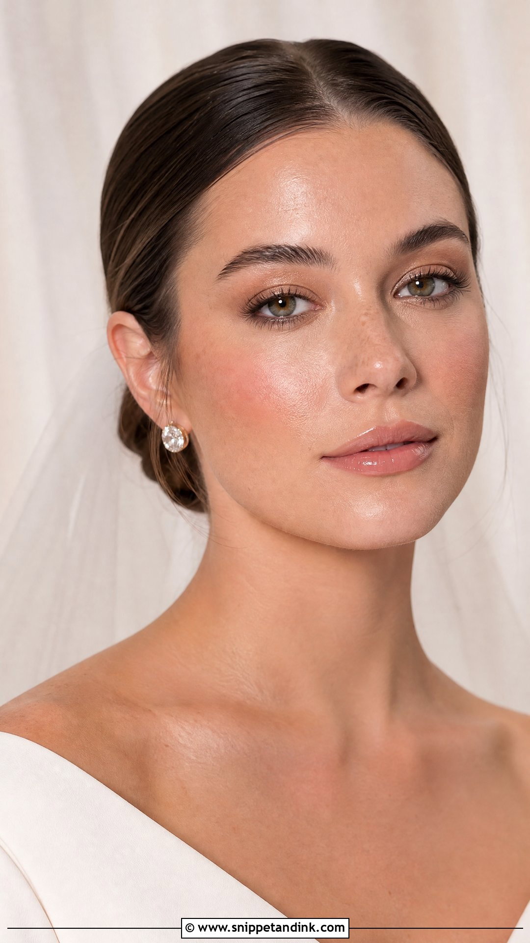 Dewy Nude Wedding Makeup - Snippet and Ink - 25 Soft Glowy Wedding Makeup Ideas