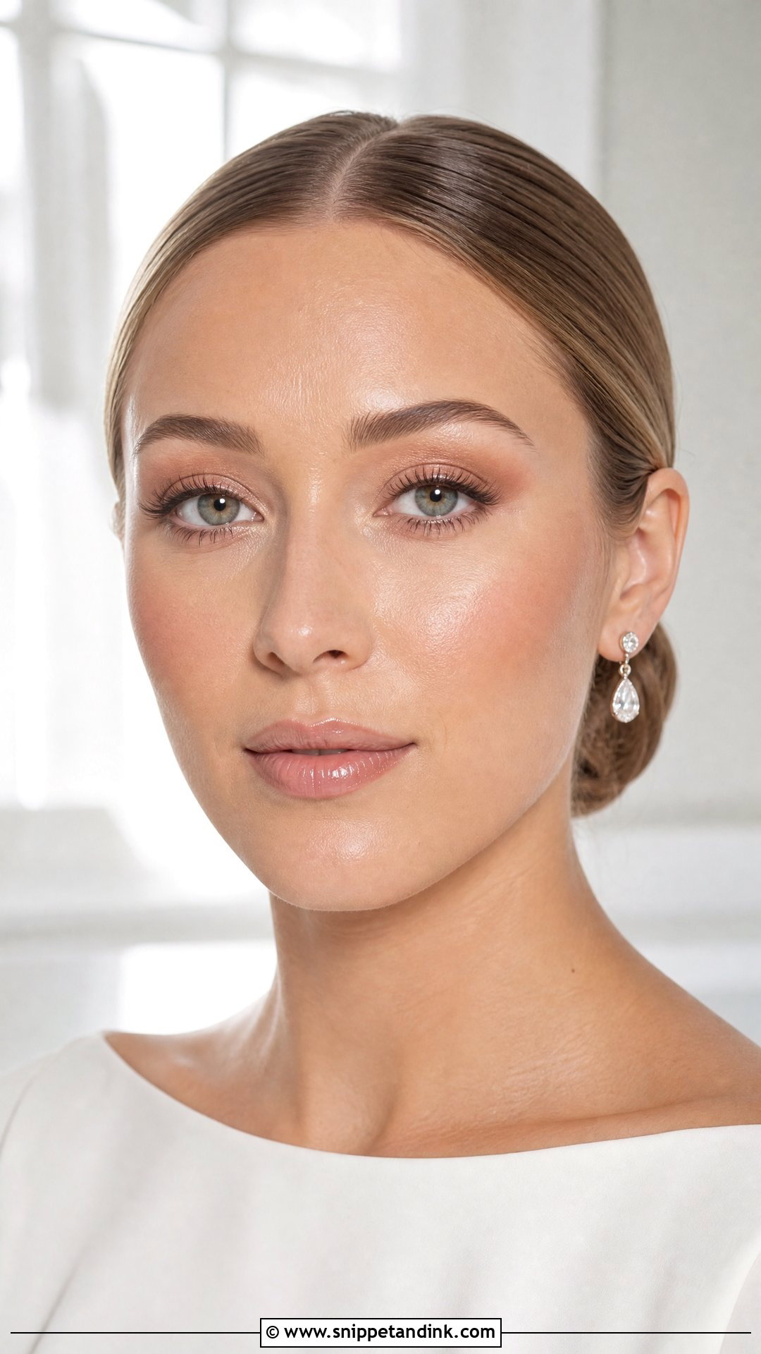 Dewy Nude Wedding Makeup For Brown Eyes - Snippet and Ink - 20 Glowy Wedding Makeup for Brown Eyes