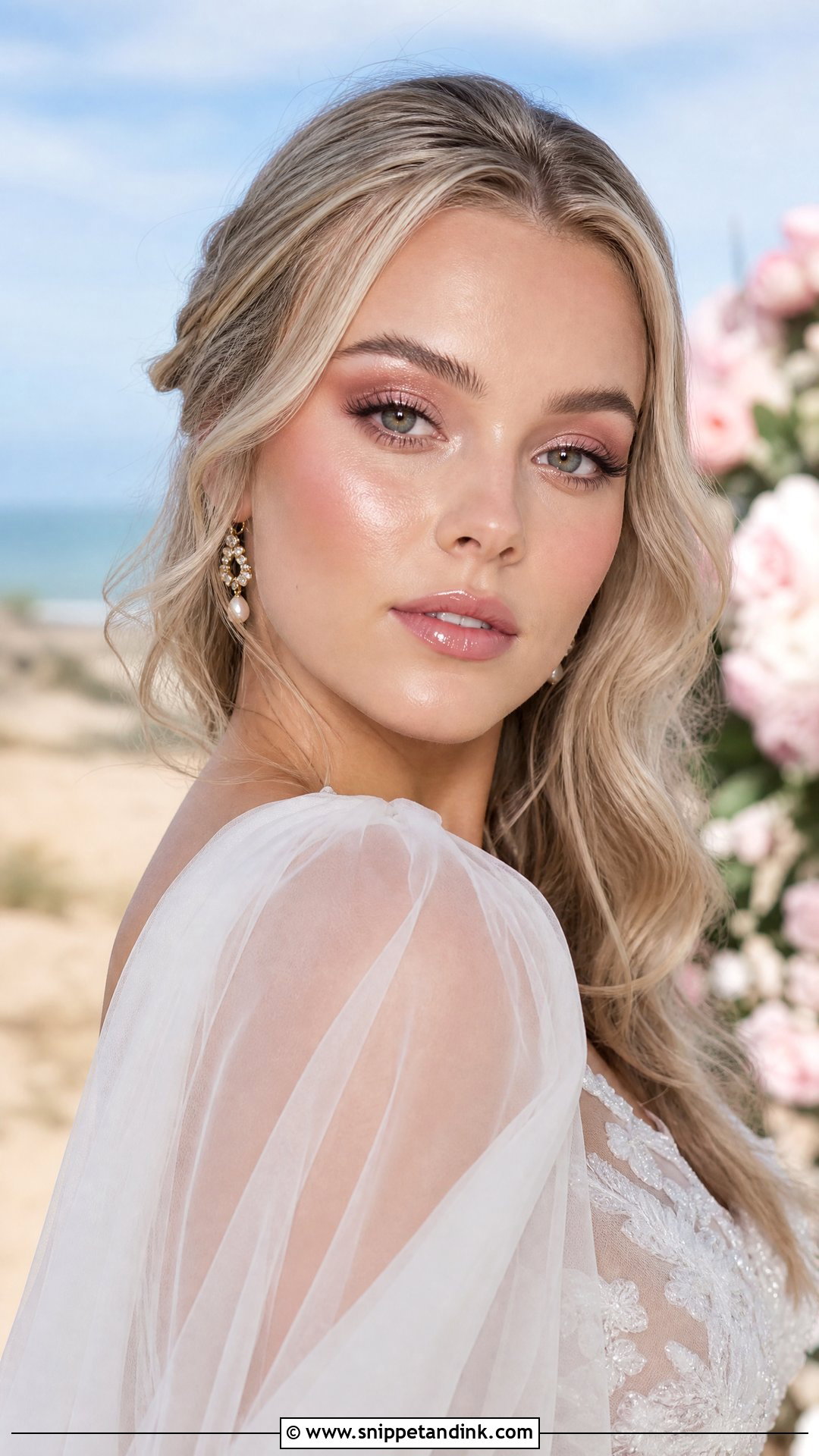 Dewy Pink Bridal Makeup - Snippet and Ink - 25 Pink Bridal Makeup Looks
