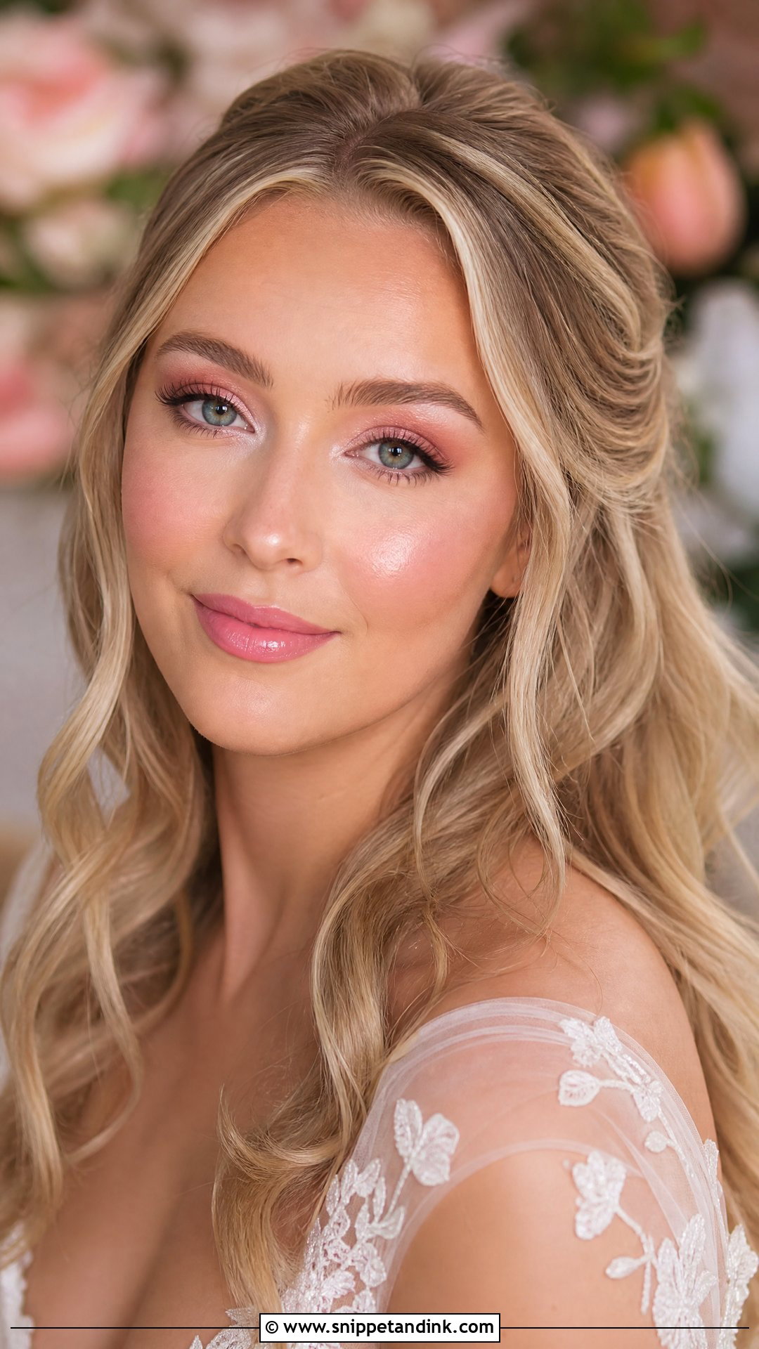 Dewy Pink Wedding Makeup - Snippet and Ink - 20 Pink Makeup for Wedding Ideas