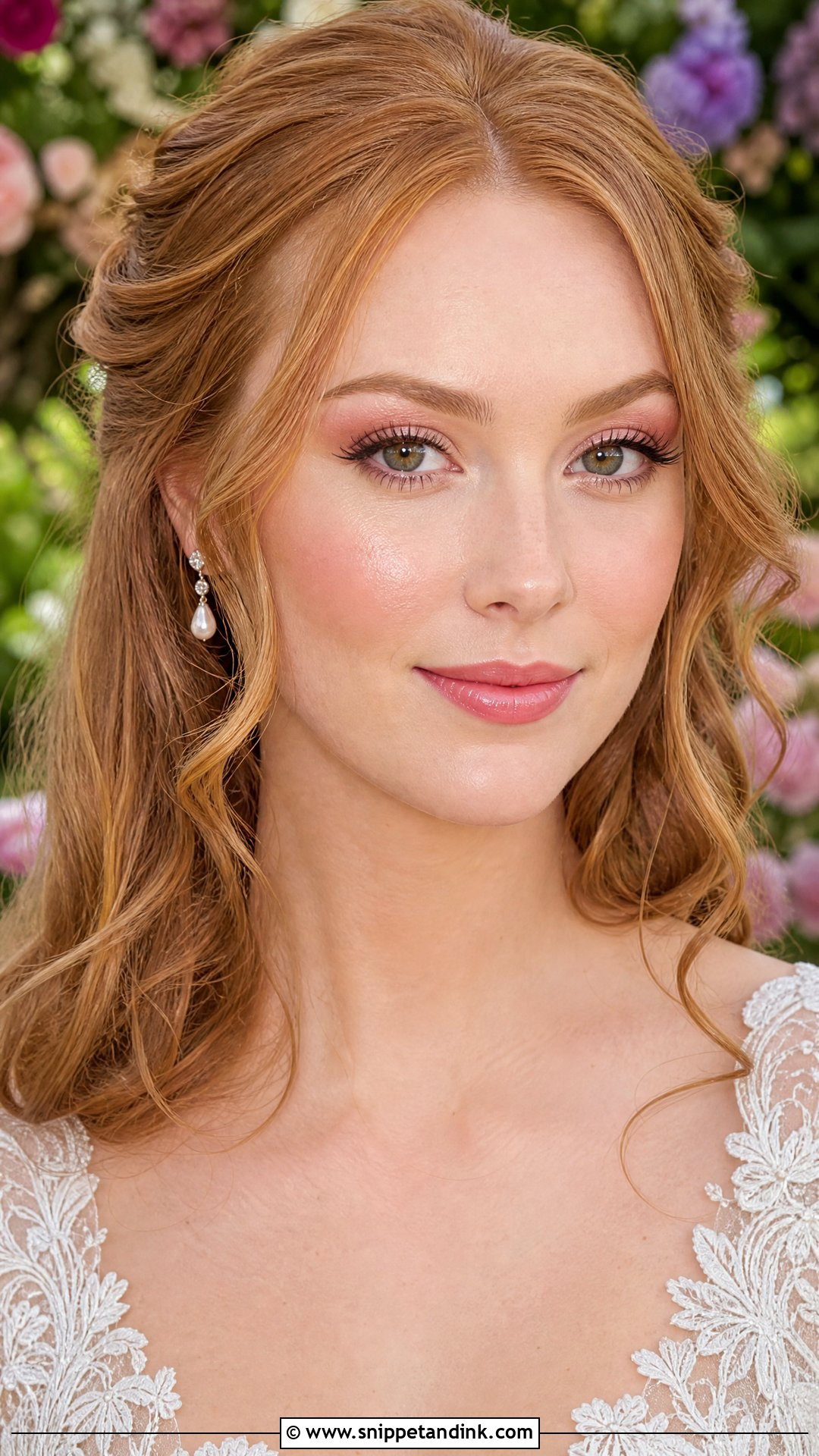 Dewy Pink Wedding Makeup For Green Eyes - Snippet and Ink - 25 Natural Wedding Makeup for Green Eyes
