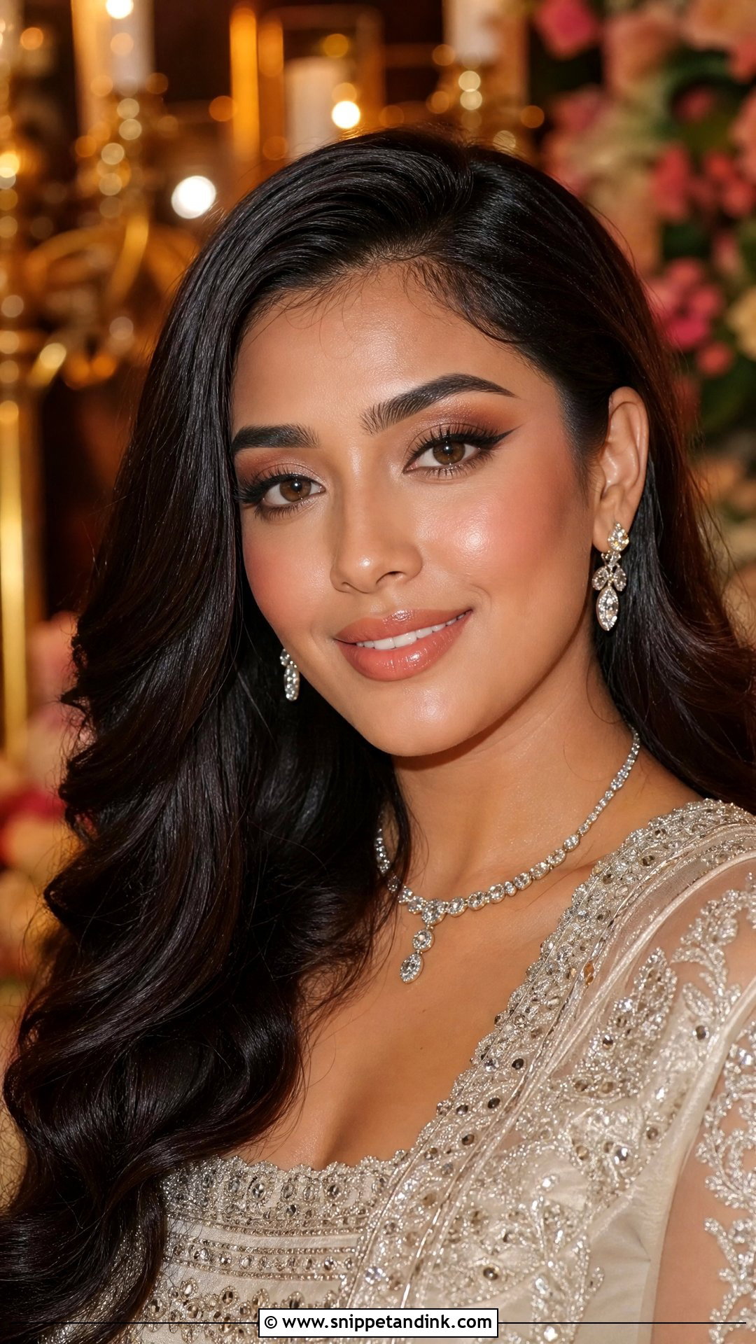 Dewy Reception Bridal Makeup - Snippet and Ink - 20 South Asian Bridal Makeup Ideas