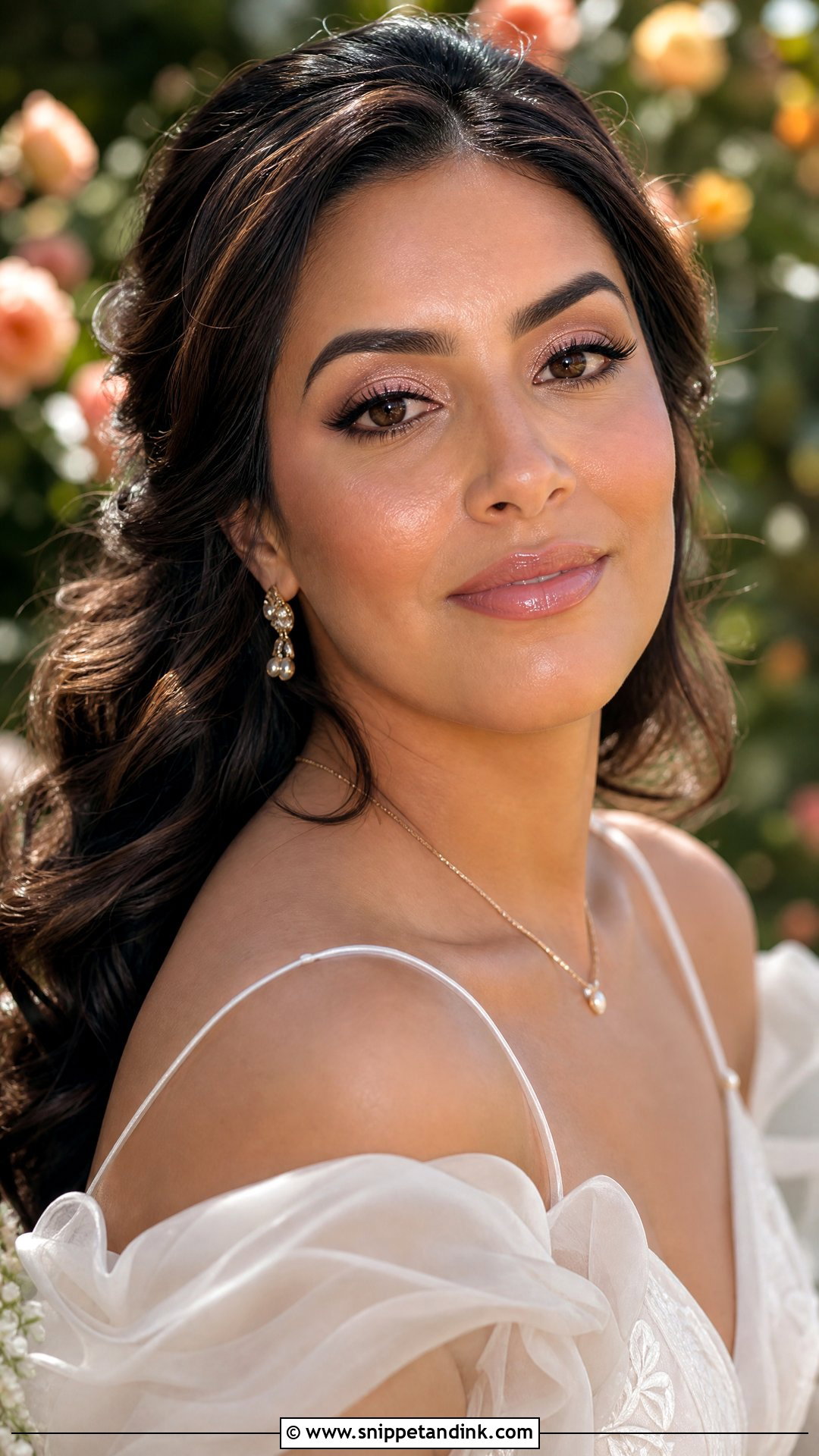 Dewy Rose Gold Wedding Makeup - Snippet and Ink - 20 Rose Gold Wedding Makeup Ideas
