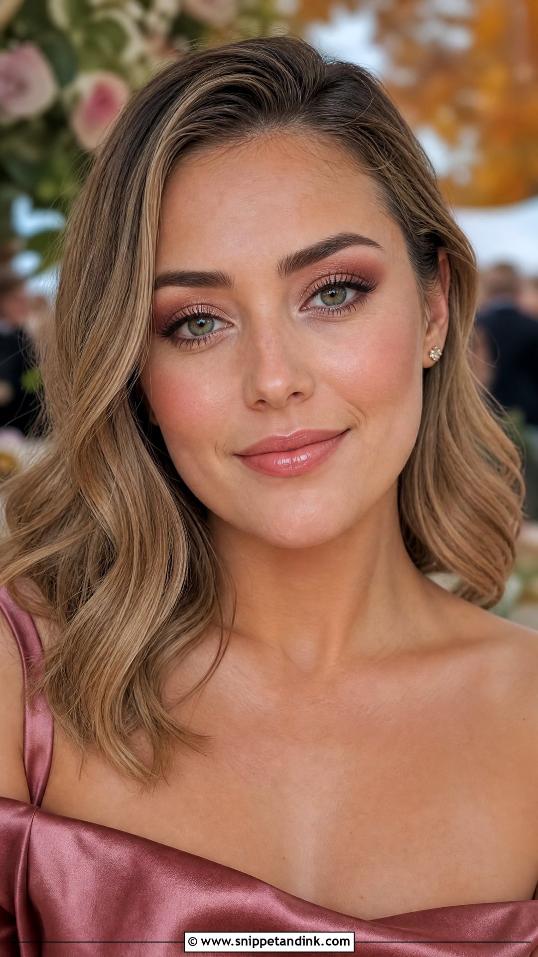 Dewy Rose Wedding Guest Makeup - Snippet and Ink - 20 Autumn Wedding Makeup Ideas