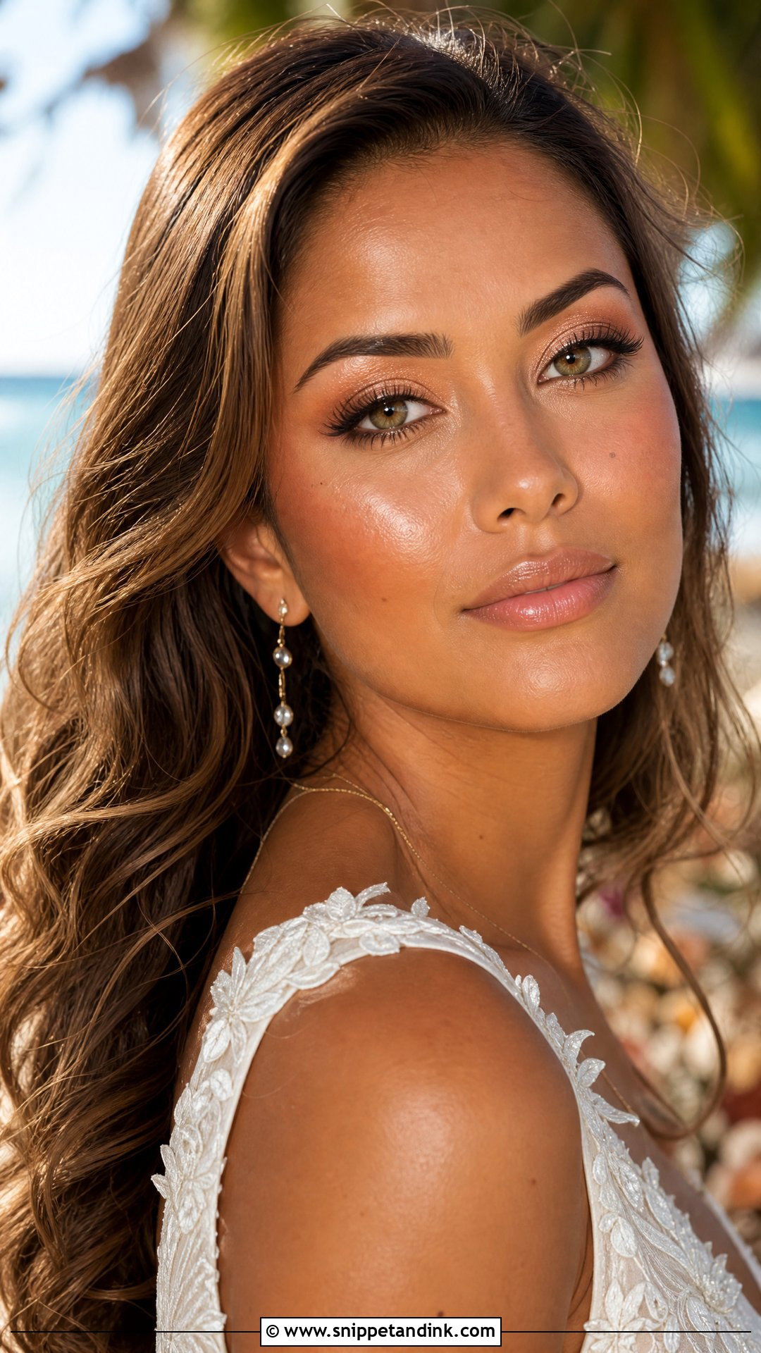 Dewy Skin Wedding Makeup For Green Eyes - Snippet and Ink - 20 Glowy Wedding Makeup for Green Eyes