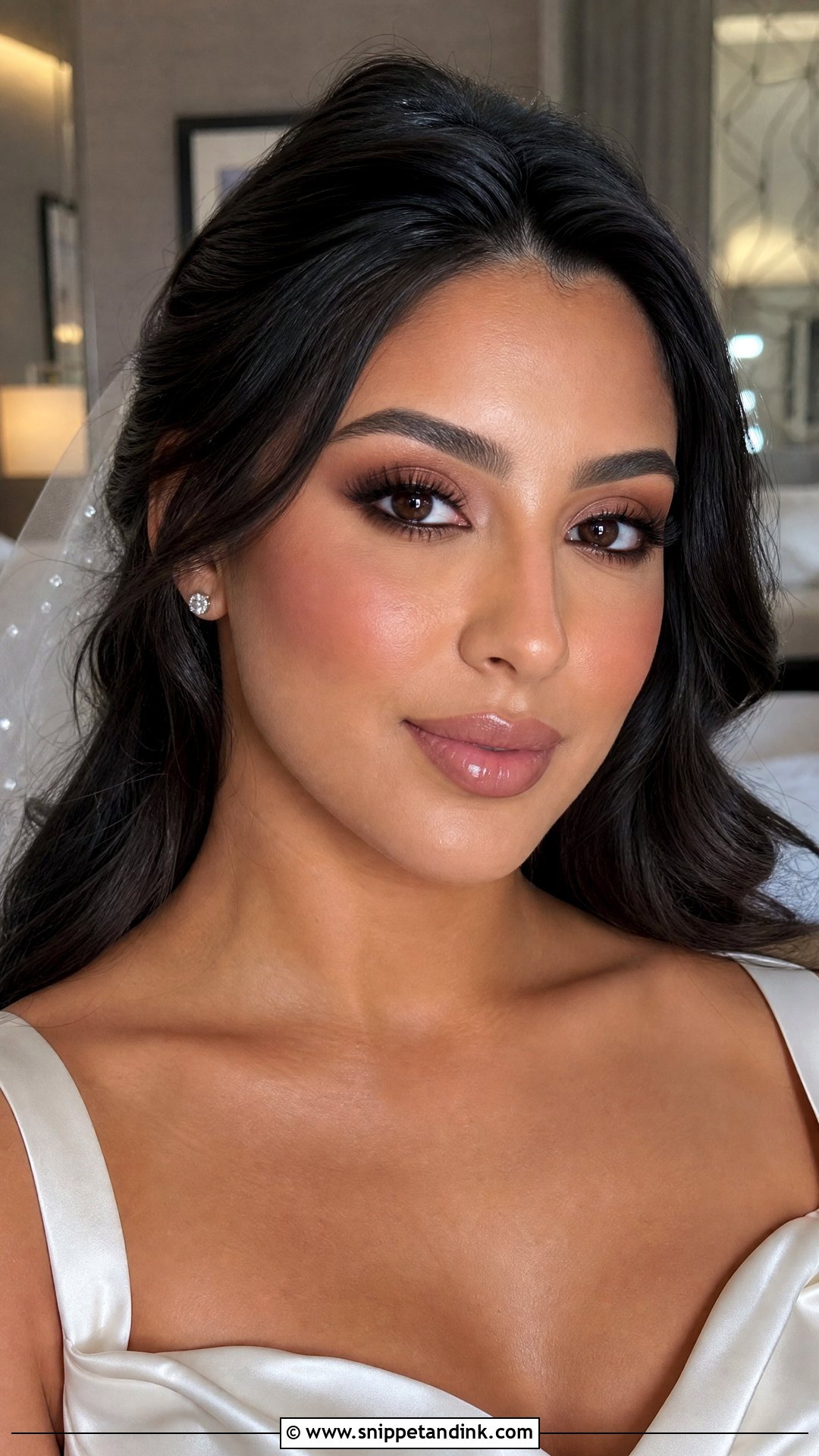 Dewy Smokey Bridal Makeup - Snippet and Ink - 20 Sultry Bridal Makeup Ideas
