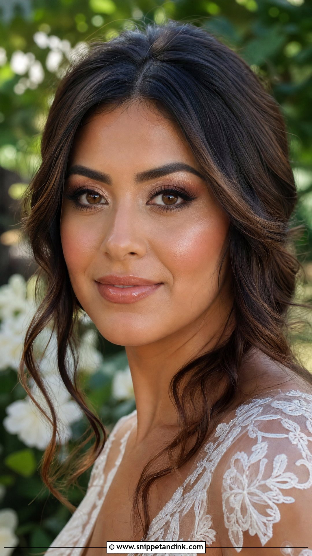 Dewy Spring Bridal Makeup For Brown Eyes - Snippet and Ink - 20 Spring Wedding Makeup for Brown Eyes