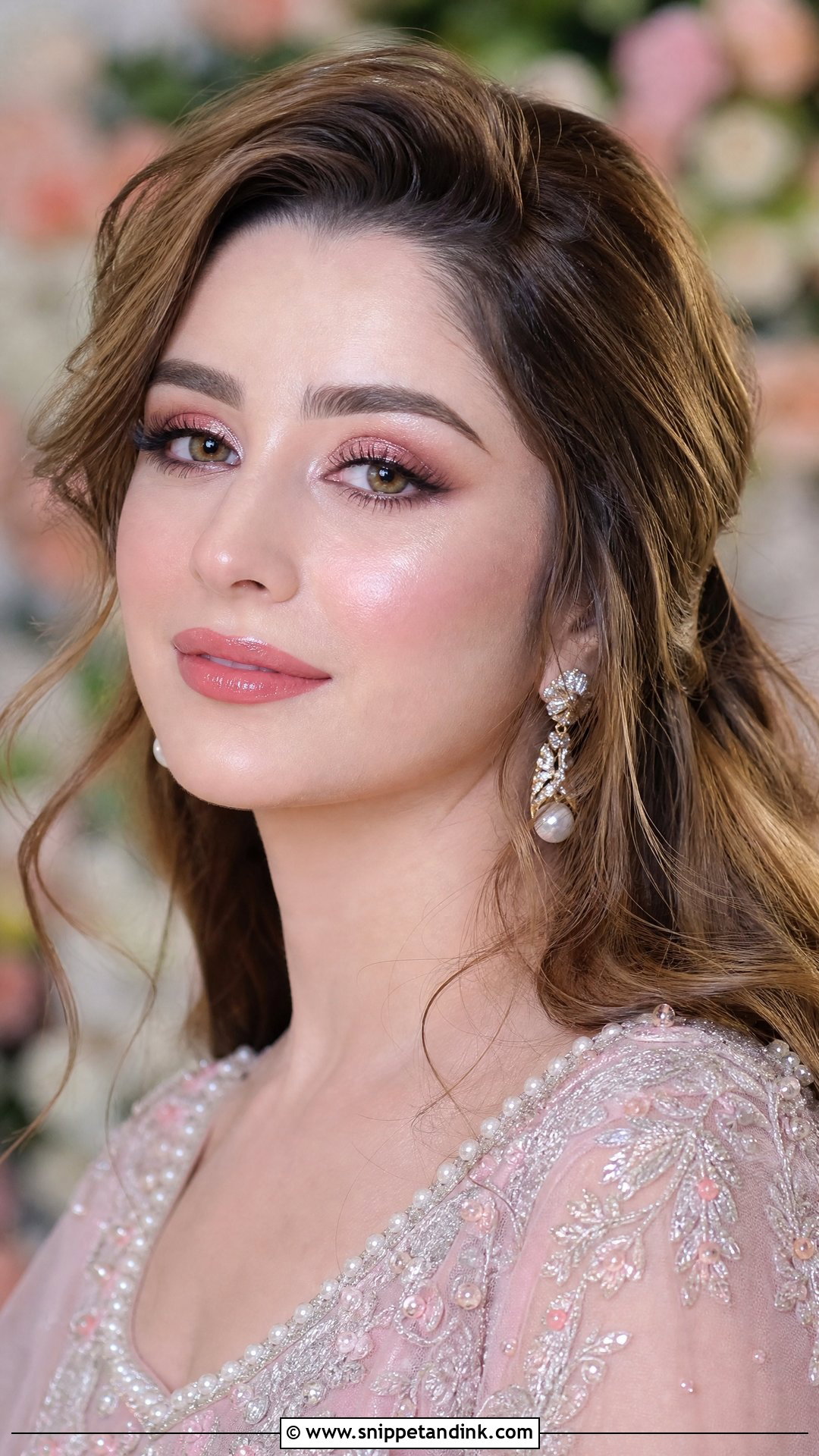 Dewy Walima Bride Makeup - Snippet and Ink - 20 Walima Bride Makeup Ideas