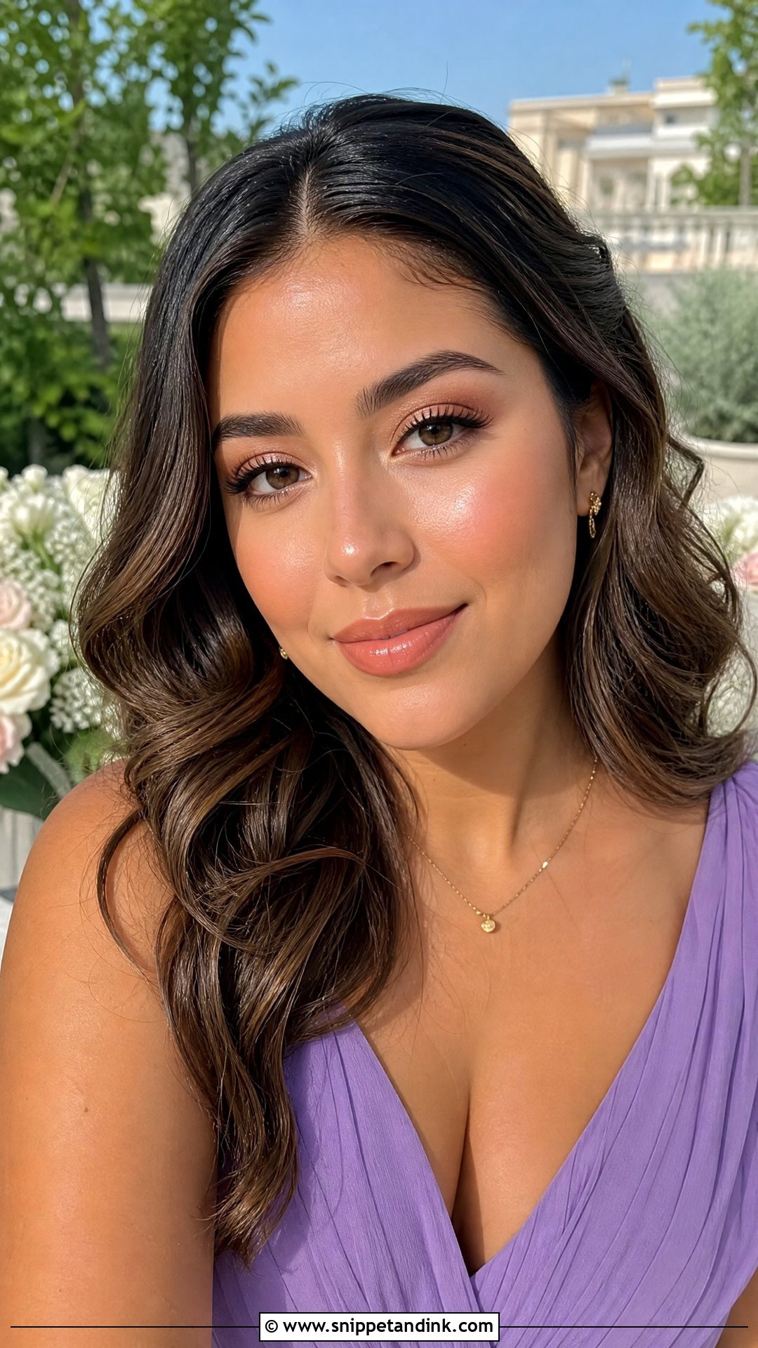 Dewy Wedding Guest Makeup - Snippet and Ink - 20 Soft Wedding Guest Makeup Ideas