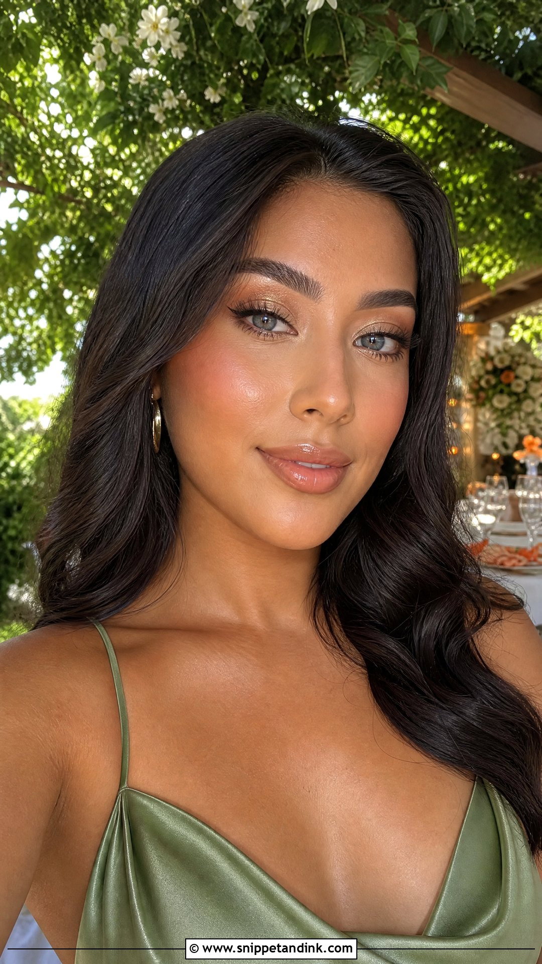 Dewy Wedding Guest Makeup For Blue Eyes - Snippet and Ink - 25 Wedding Guest Makeup for Blue Eyes