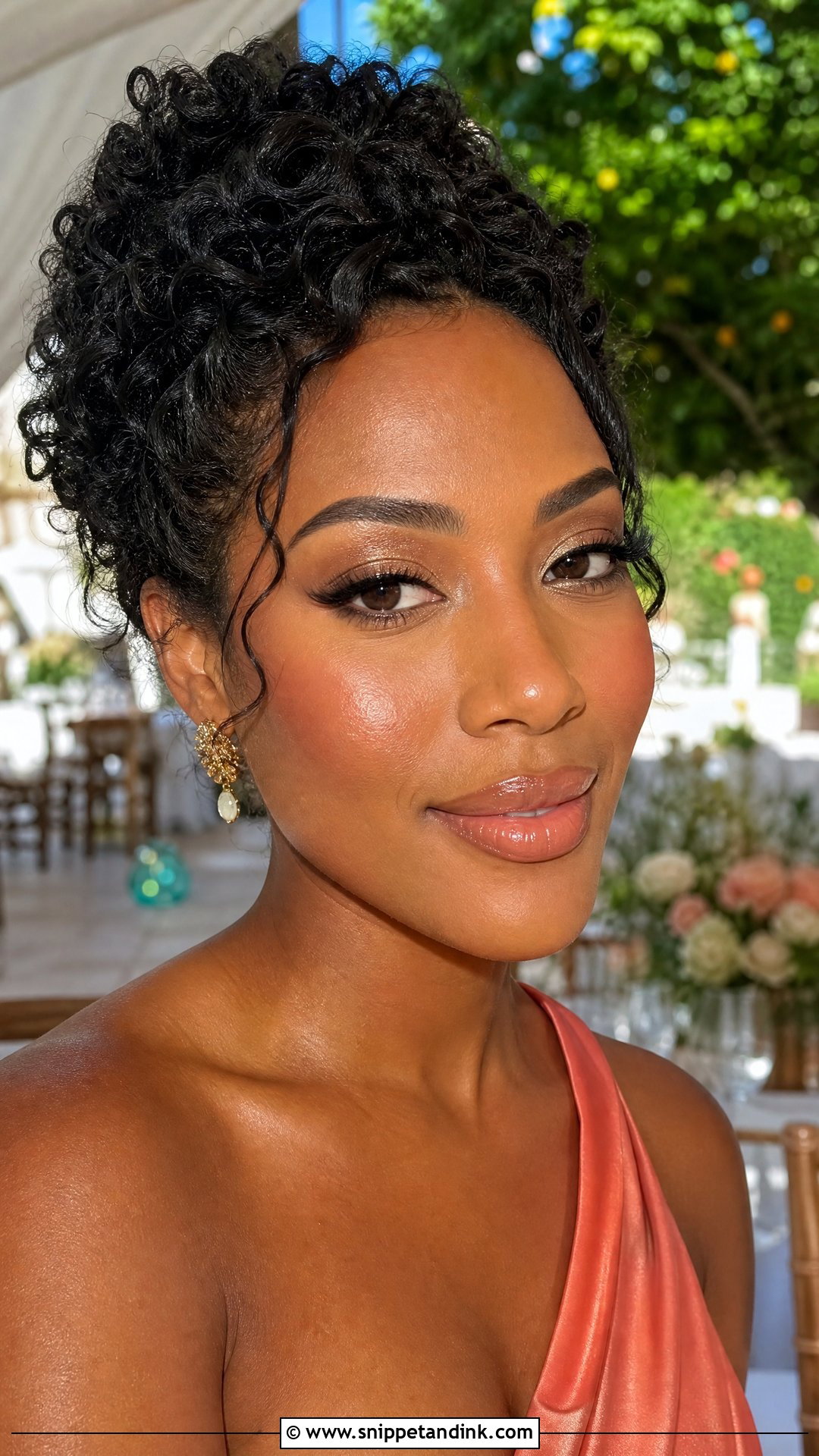 Dewy Wedding Guest Makeup For Brown Eyes - Snippet and Ink - 20 Summer Wedding Guest Makeup for Brown Eyes