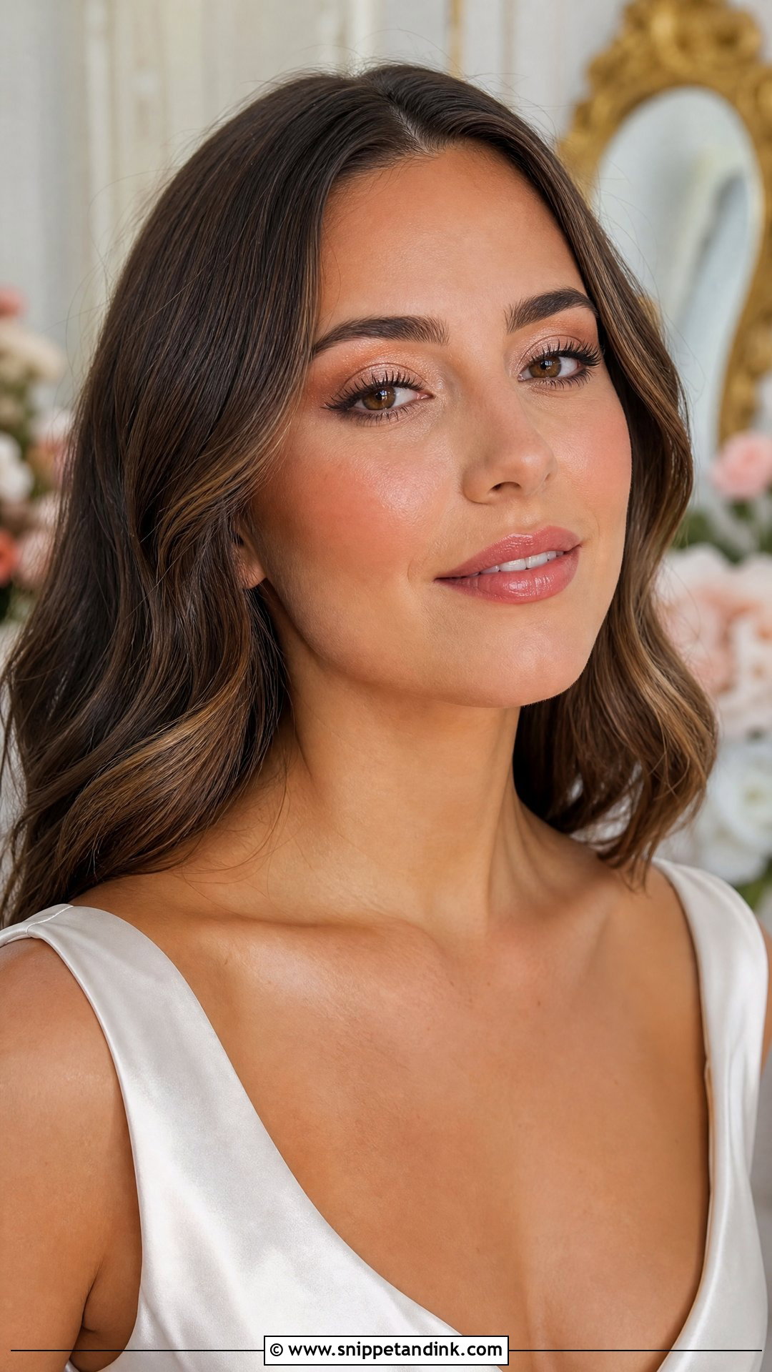 Dewy Wedding Makeup - Snippet and Ink - 20 Minimal Makeup for Wedding Ideas
