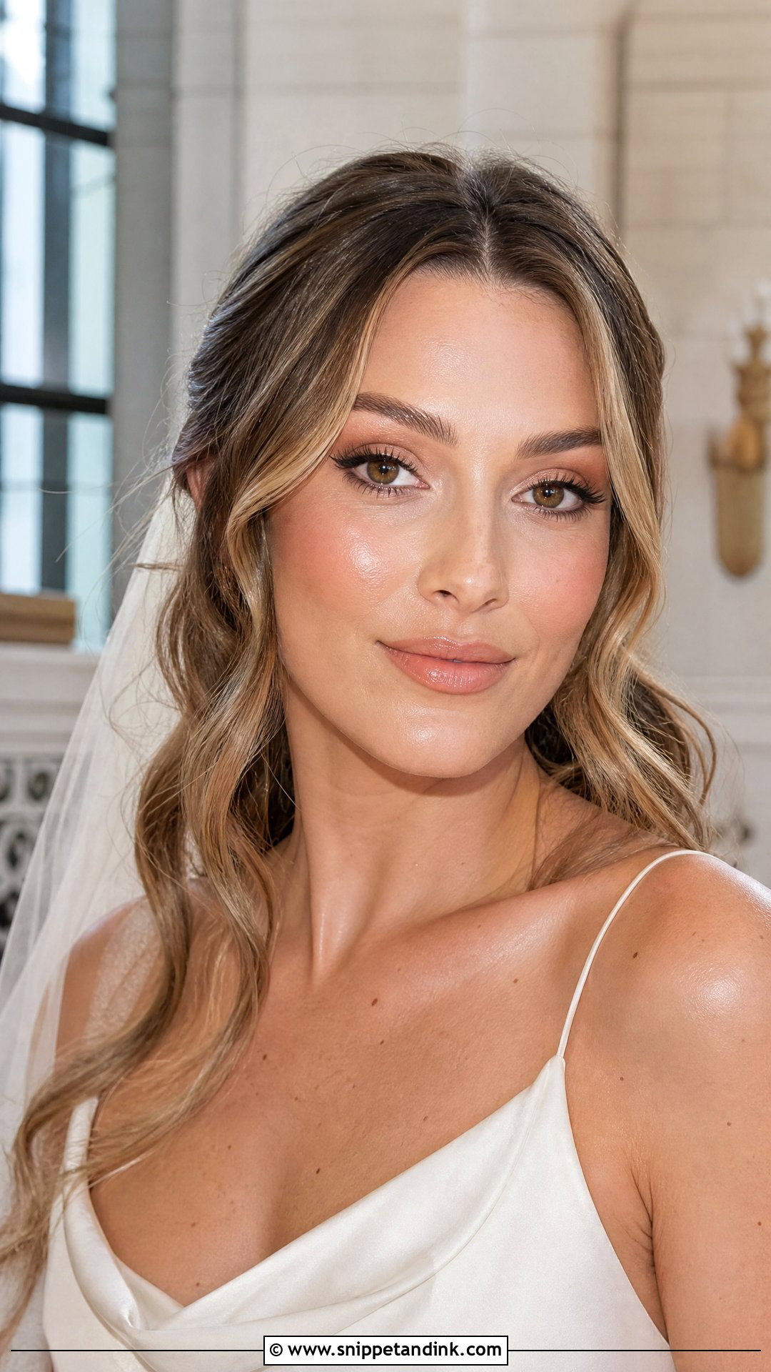 Dewy Wedding Makeup - Snippet and Ink - 20 Wedding Makeup Aesthetic Ideas