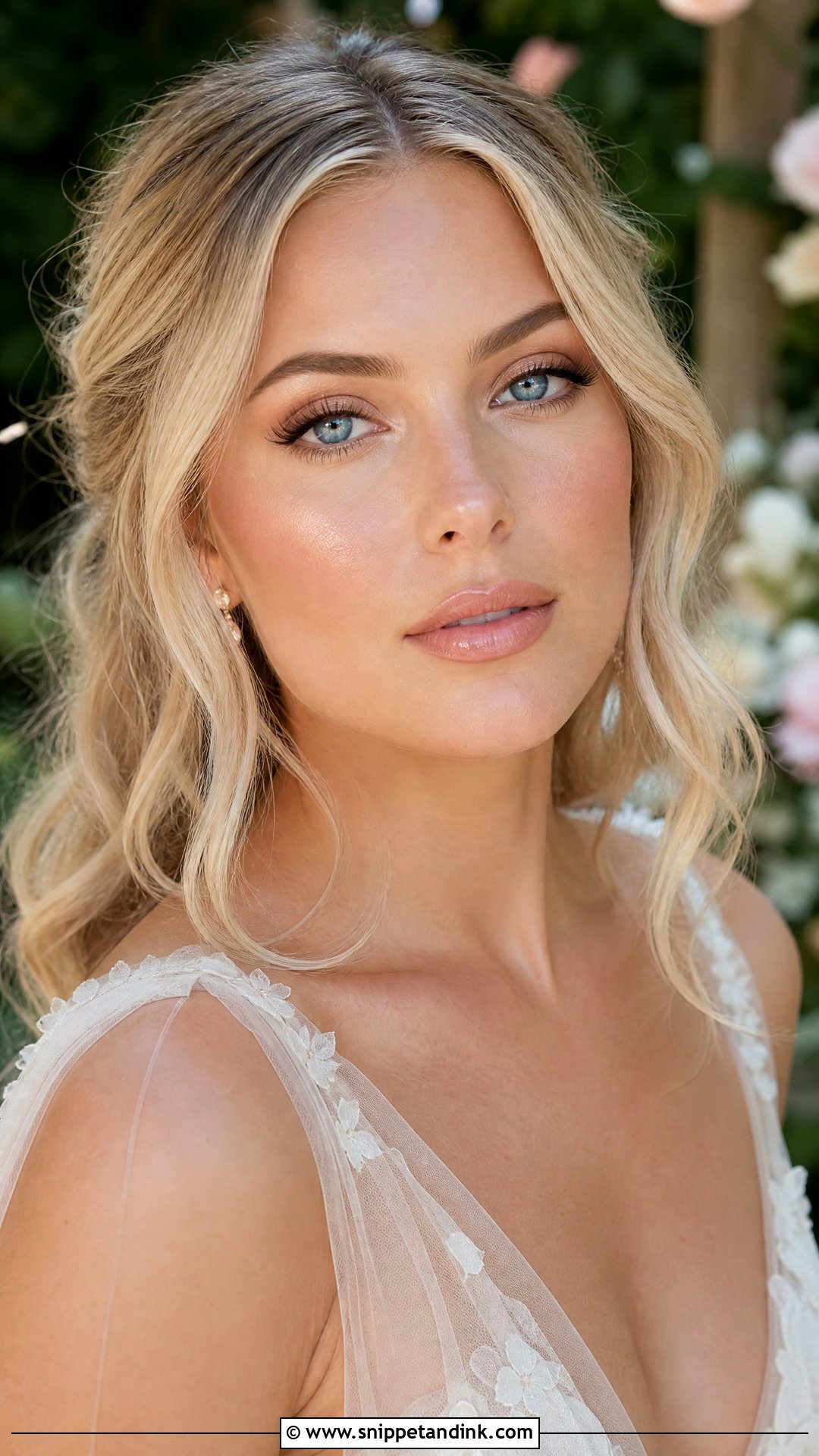Dewy Wedding Makeup For Blue Eyes - Snippet and Ink - 35 Wedding Makeup for Blue Eyes