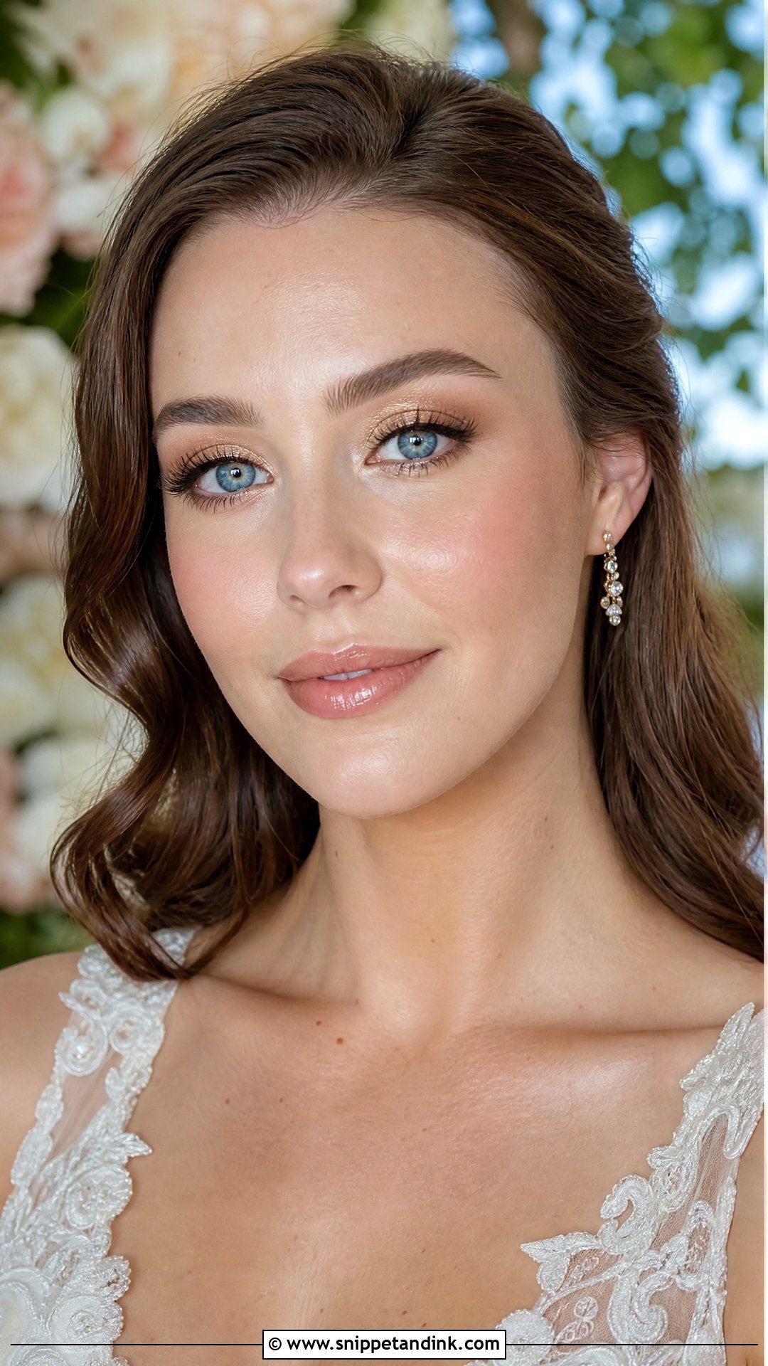 Dewy Wedding Makeup For Blue Eyes And Brown Hair - Snippet and Ink - 20 Wedding Makeup for Blue Eyes and Brown Hair