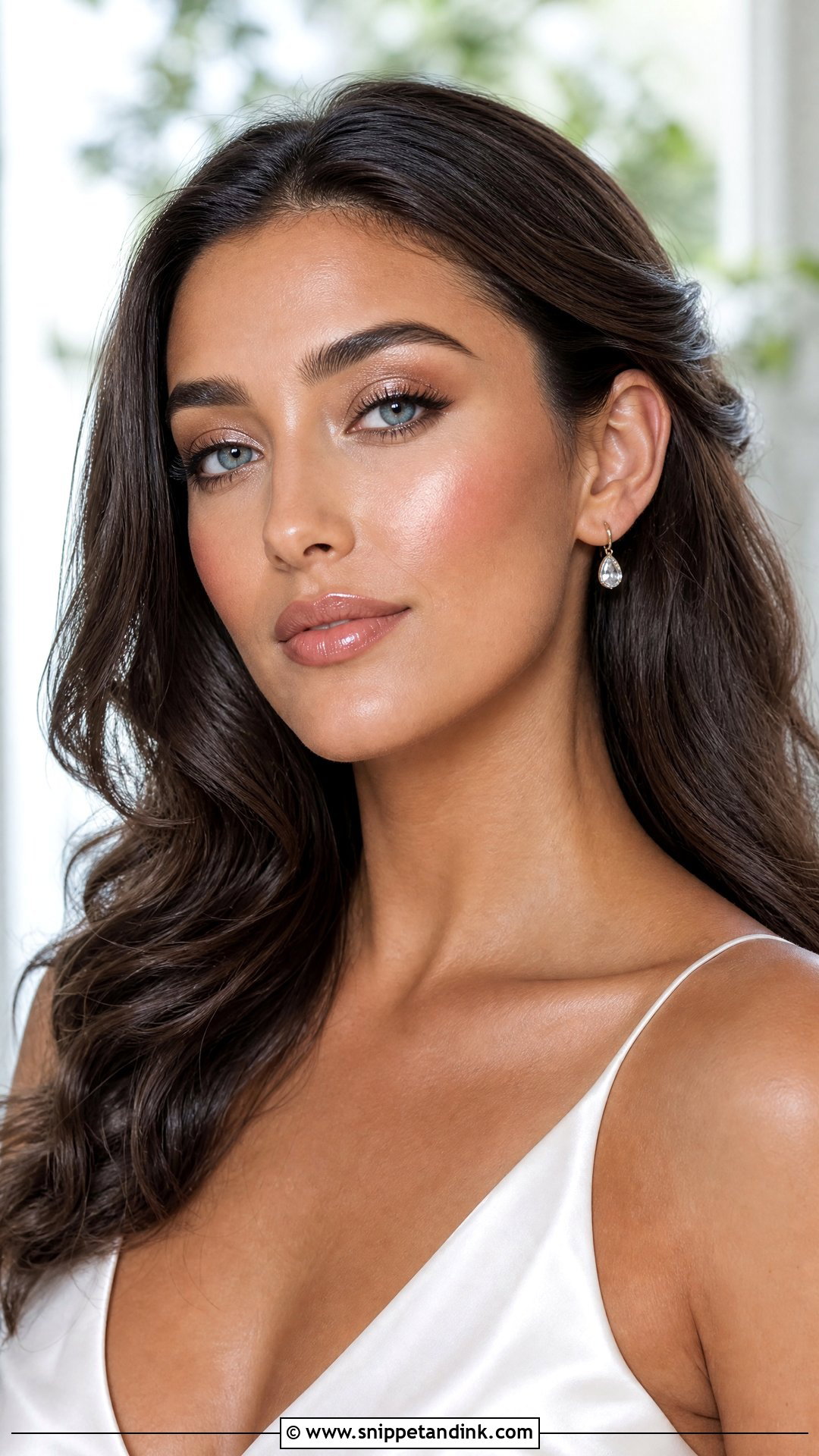 Dewy Wedding Makeup For Blue Eyes Brunette - Snippet and Ink - 20 Natural Wedding Makeup for Blue Eyes Brunette