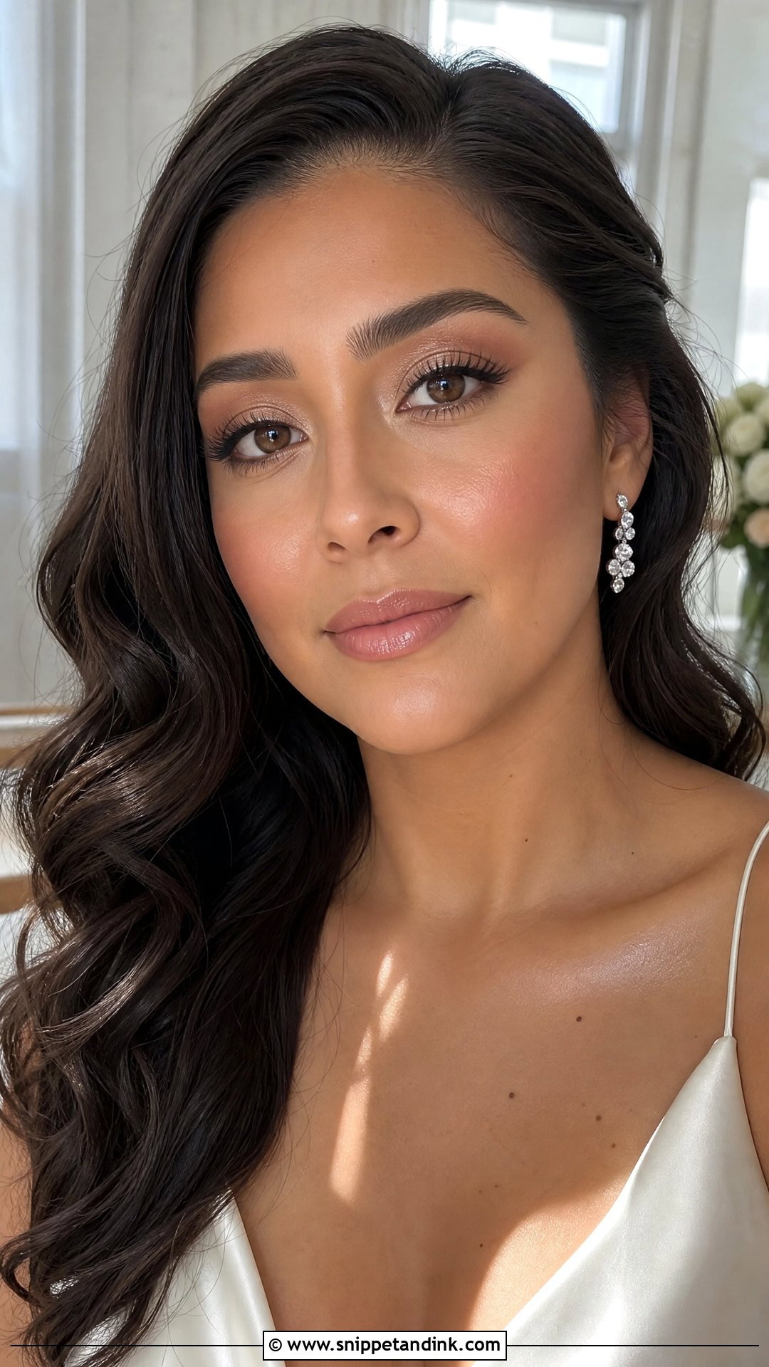 Dewy Wedding Makeup For Brown Eyes - Snippet and Ink - 20 Light Wedding Makeup for Brown Eyes