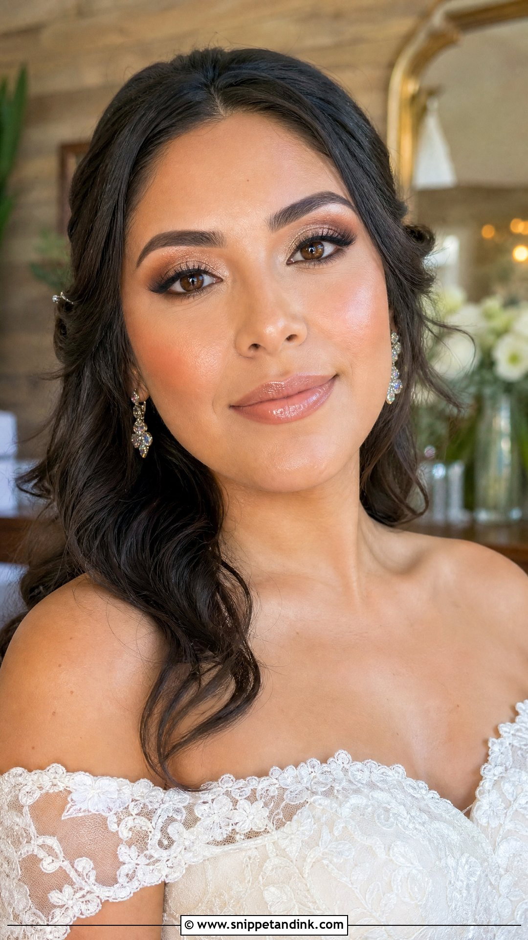 Dewy Wedding Makeup For Brown Eyes - Snippet and Ink - 25 Soft Natural Wedding Makeup Looks for Brown Eyes