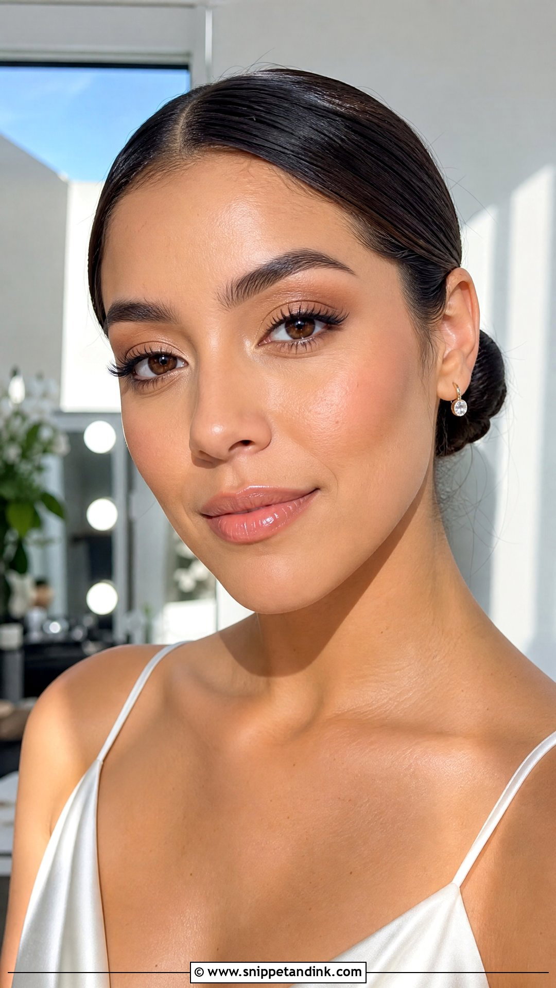 Dewy Wedding Makeup For Brown Eyes - Snippet and Ink - 30 Natural Wedding Makeup for Brown Eyes