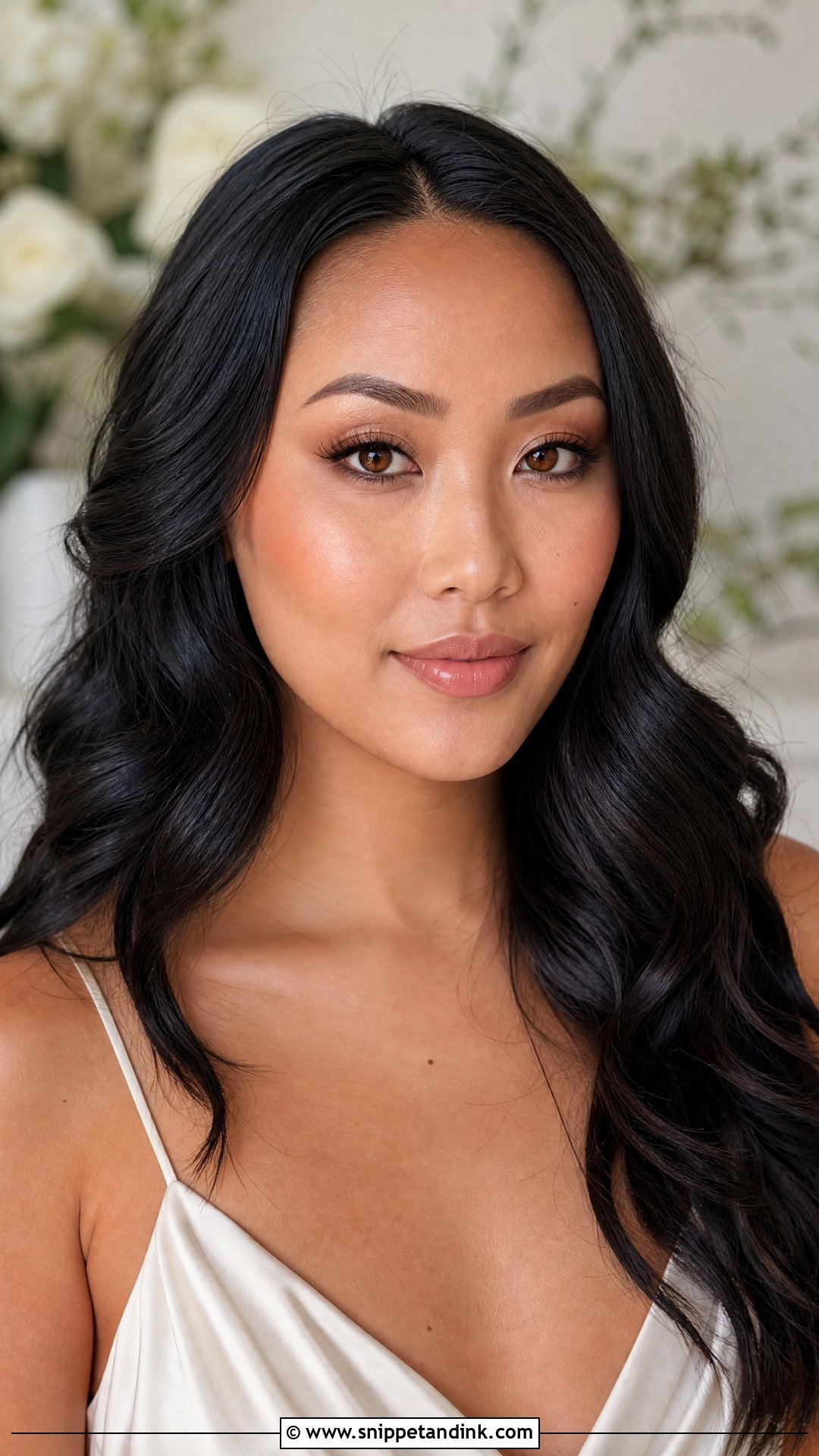 Dewy Wedding Makeup For Brown Eyes - Snippet and Ink - 20 Brown Eye Wedding Makeup Ideas