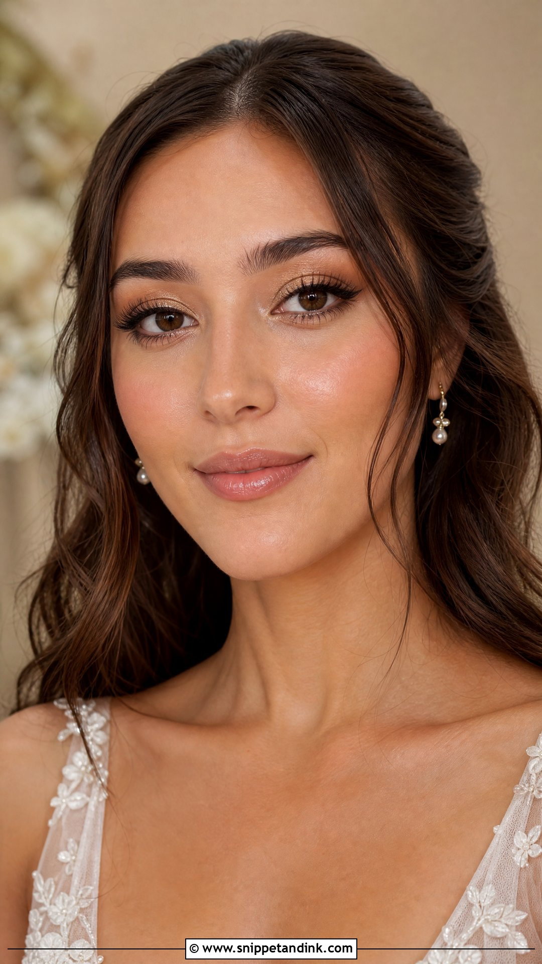 Dewy Wedding Makeup For Dark Brown Eyes - Snippet and Ink - 20 Wedding Makeup for Dark Brown Eyes