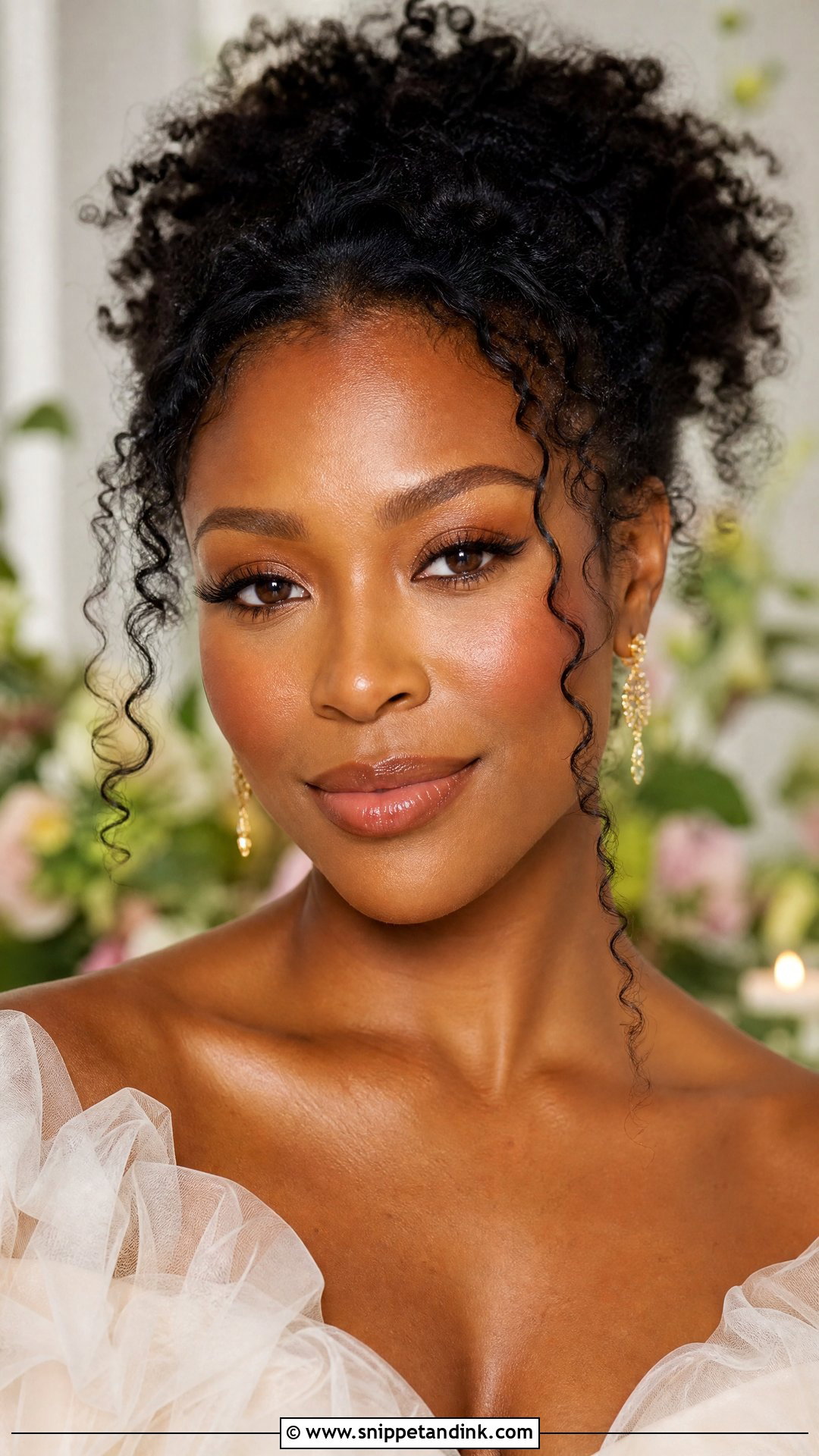 Dewy Wedding Makeup For Dark Skin - Snippet and Ink - 20 Wedding Make Up Black Women