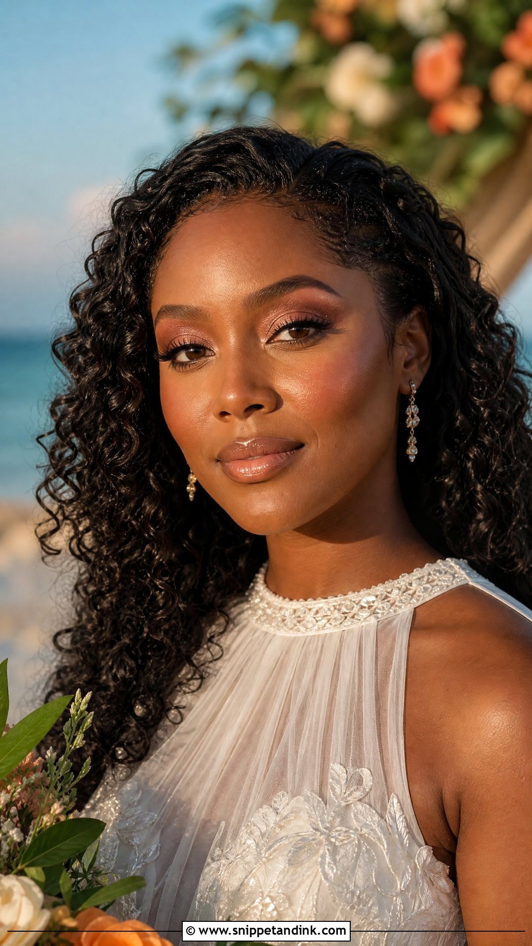 Dewy Wedding Makeup For Dark Skin - Snippet and Ink - 25 Wedding Makeup Dark Skin Ideas