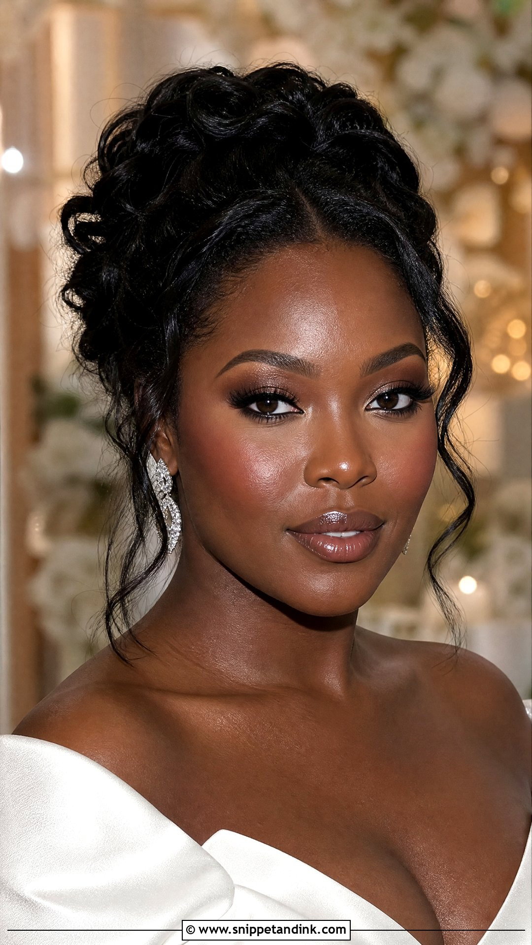 Dewy Wedding Makeup For Deep Skin - Snippet and Ink - 25 Dewy Wedding Makeup Look Ideas