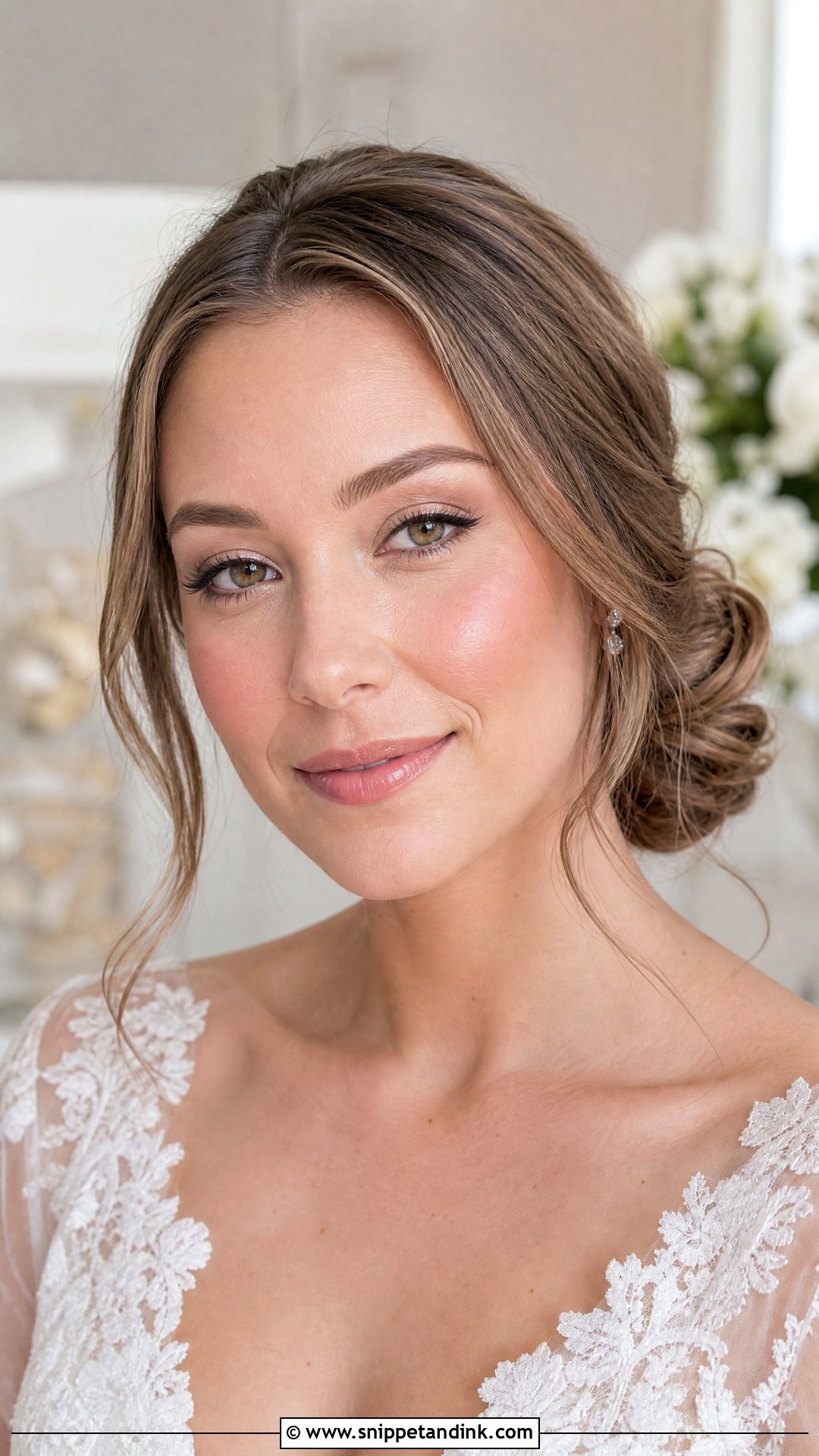 Dewy Wedding Makeup For Hooded Eyes - Snippet and Ink - 25 Dewy Wedding Makeup Look Ideas