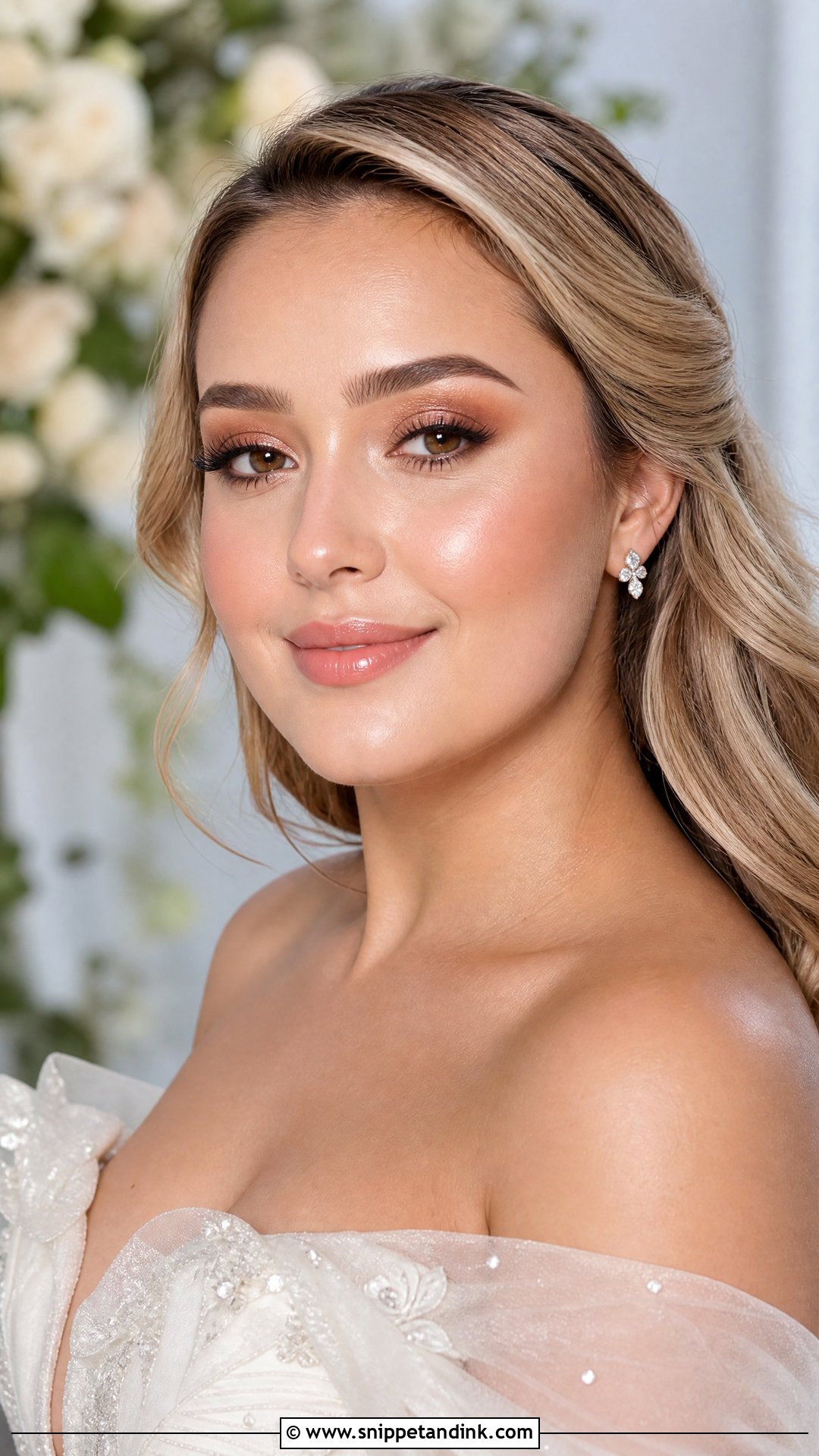 Dewy Wedding Makeup For Round Face - Snippet and Ink - 20 Wedding Makeup Round Face Ideas