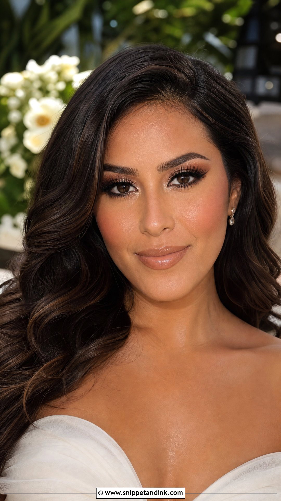 Dewy Wedding Makeup For Tan Skin - Snippet and Ink - 25 Dewy Wedding Makeup Look Ideas