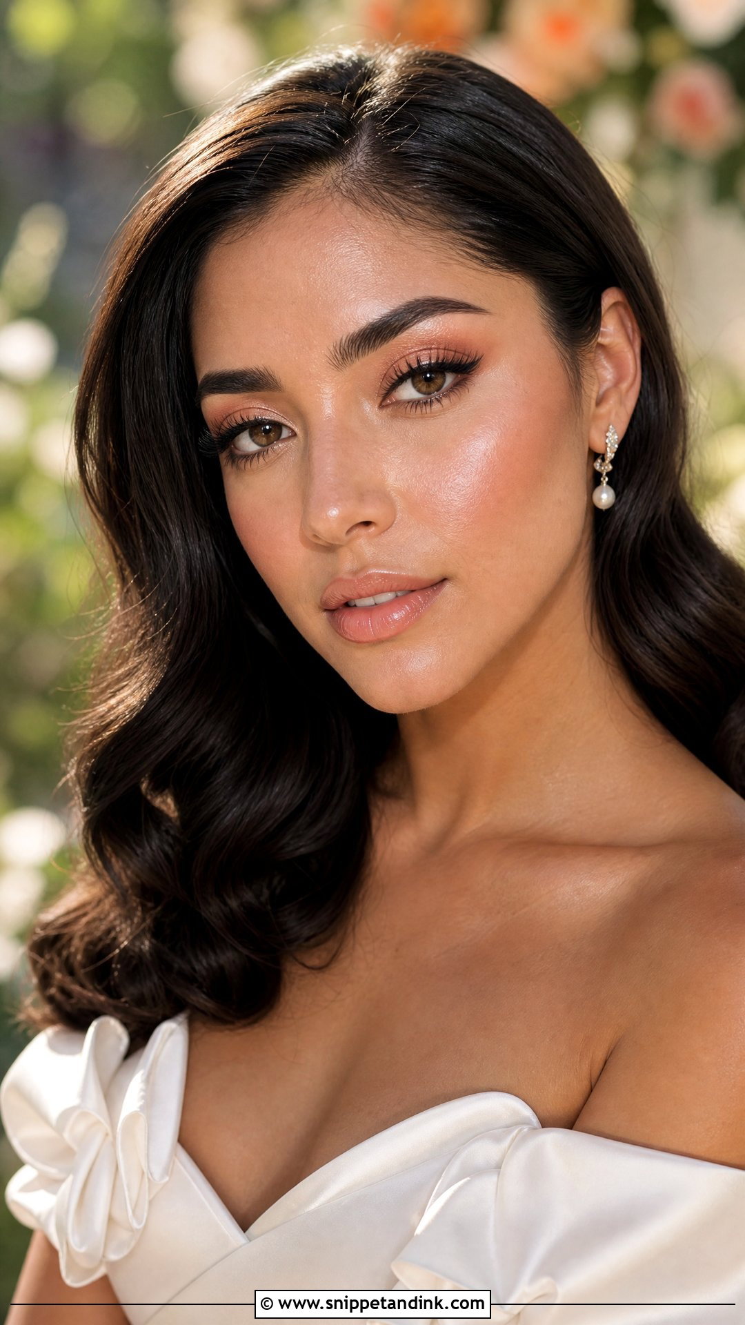 Dewy Wedding Makeup Look - Snippet and Ink - 25 Wedding Makeup Look Ideas
