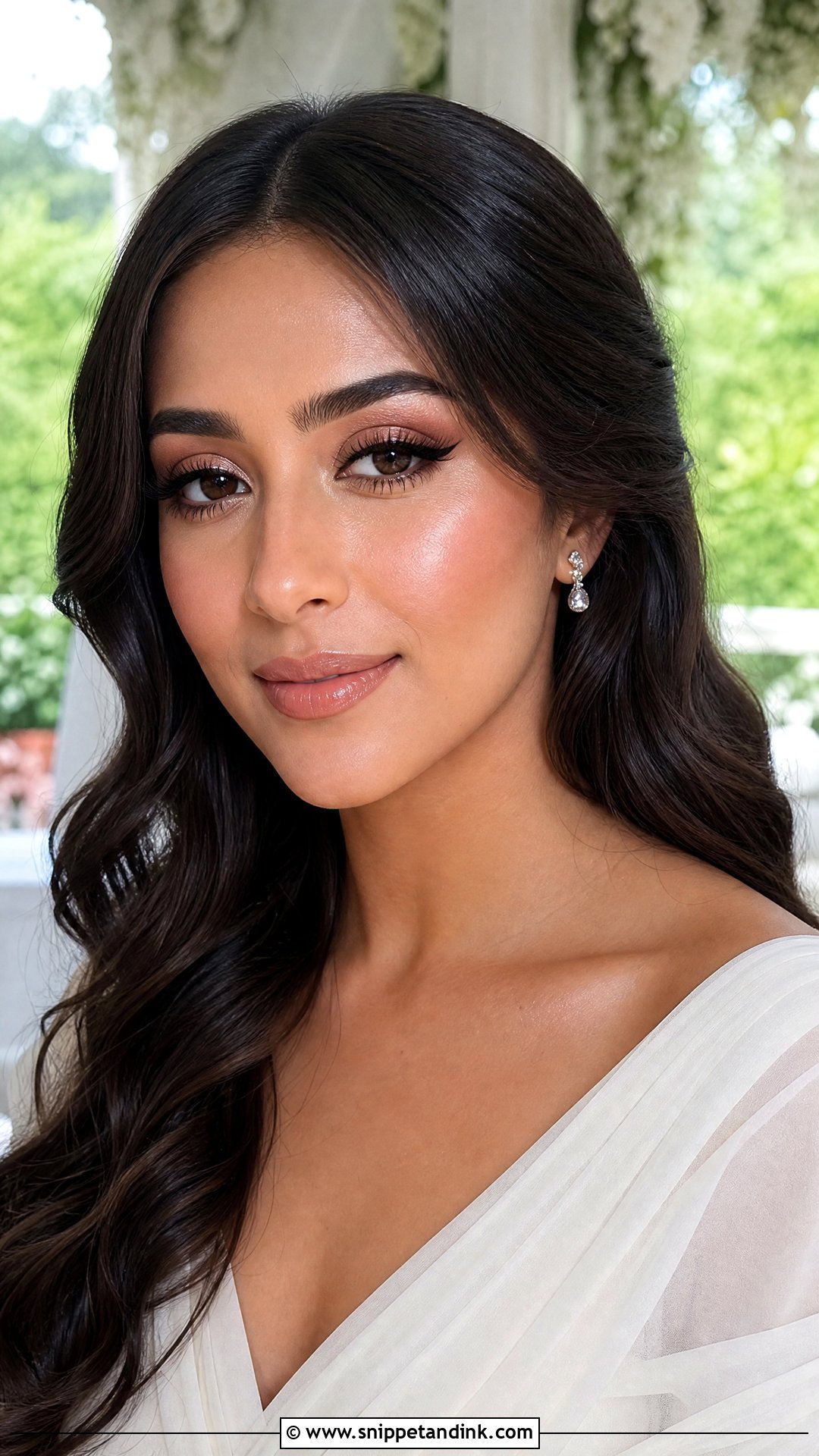 Dewy Wedding Makeup for Brown Eyes - Snippet and Ink - 35 Wedding Makeup for Brown Eyes