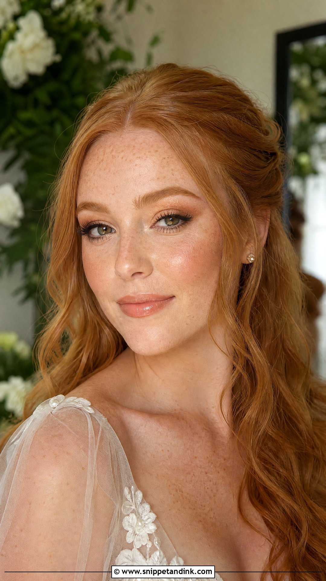 Dewy Wedding Makeup for Redheads - Snippet and Ink - 20 Wedding Makeup for Redheads