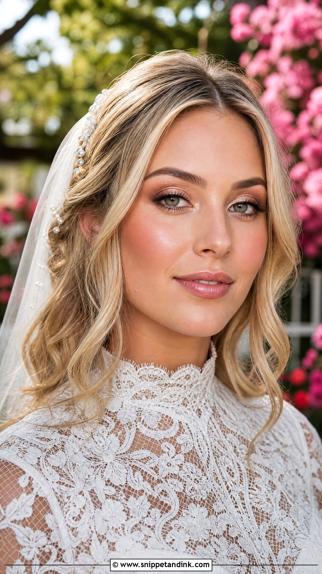 Dewy Western Bridal Makeup - Snippet and Ink - 20 Western Bridal Makeup Ideas