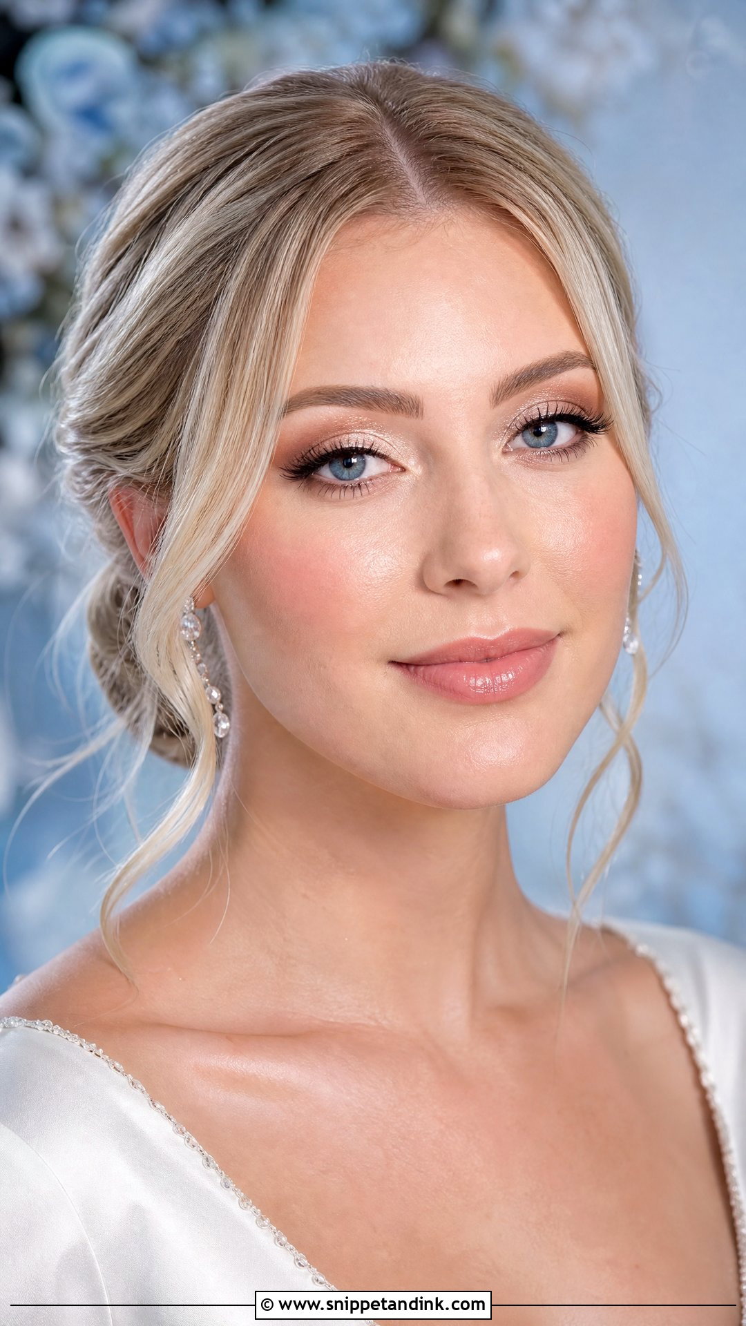 Dewy Winter Bridal Makeup - Snippet and Ink - 20 Winter Bridal Makeup Ideas