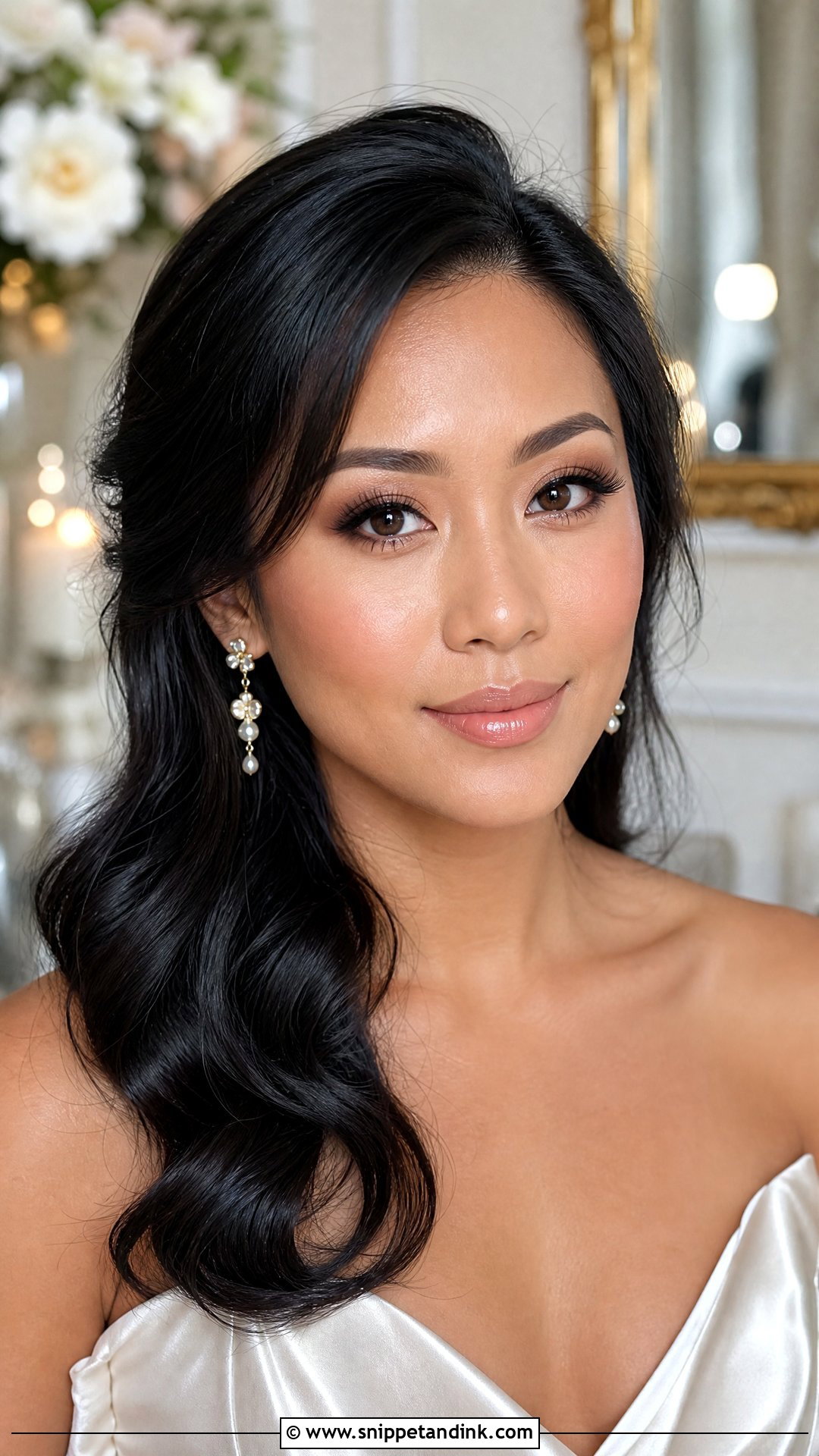 Dewy Winter Wedding Makeup For Brown Eyes - Snippet and Ink - 20 Winter Wedding Makeup for Brown Eyes