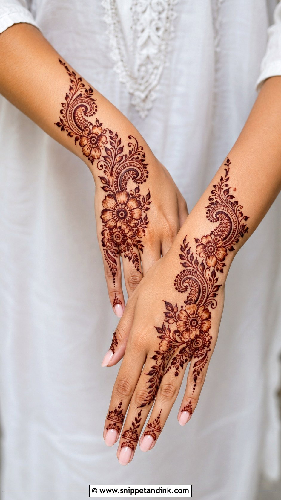 Diagonal Mehndi Design - Snippet and Ink - 35 Best Mehndi Designs