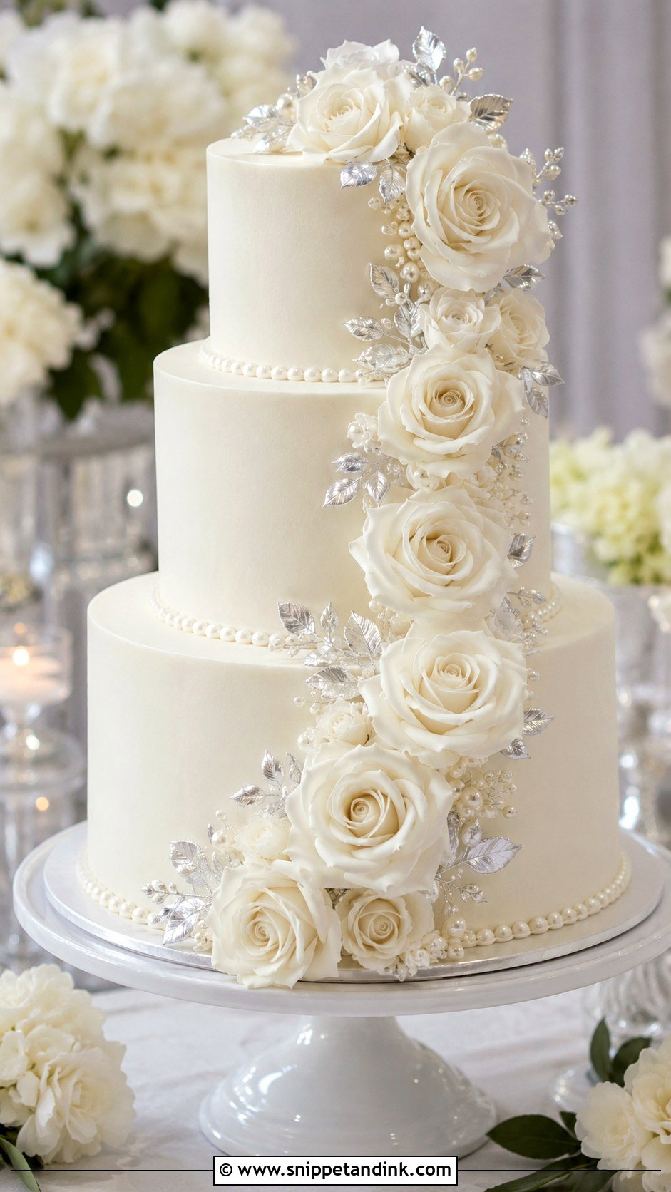 Diamond Anniversary Cake With Roses - Snippet and Ink - 20 Diamond Wedding Anniversary Cake Ideas