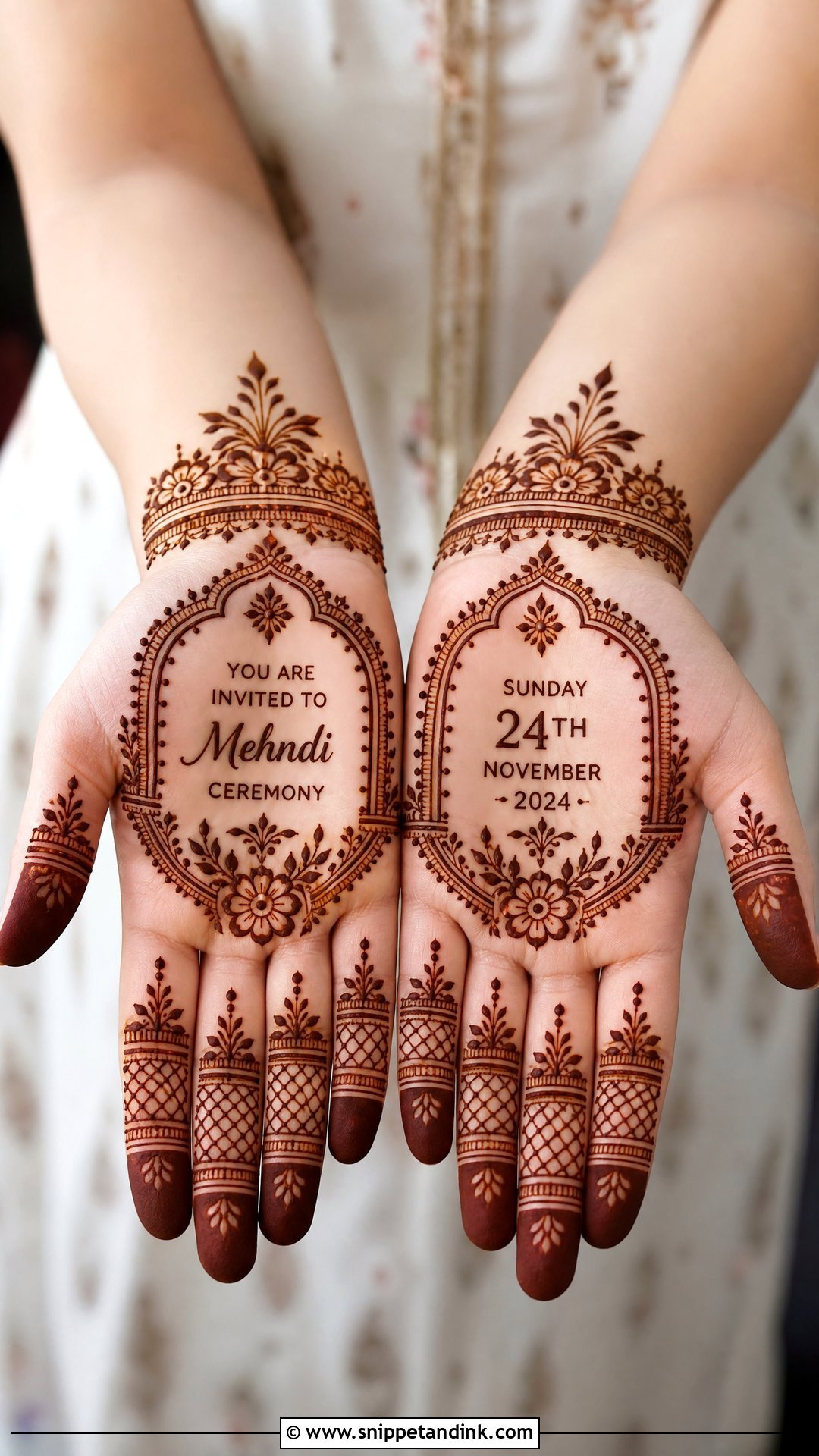 Digital Mehndi Invitation Card Template - Snippet and Ink - 25 Mehndi Invitation Cards Template Ideas