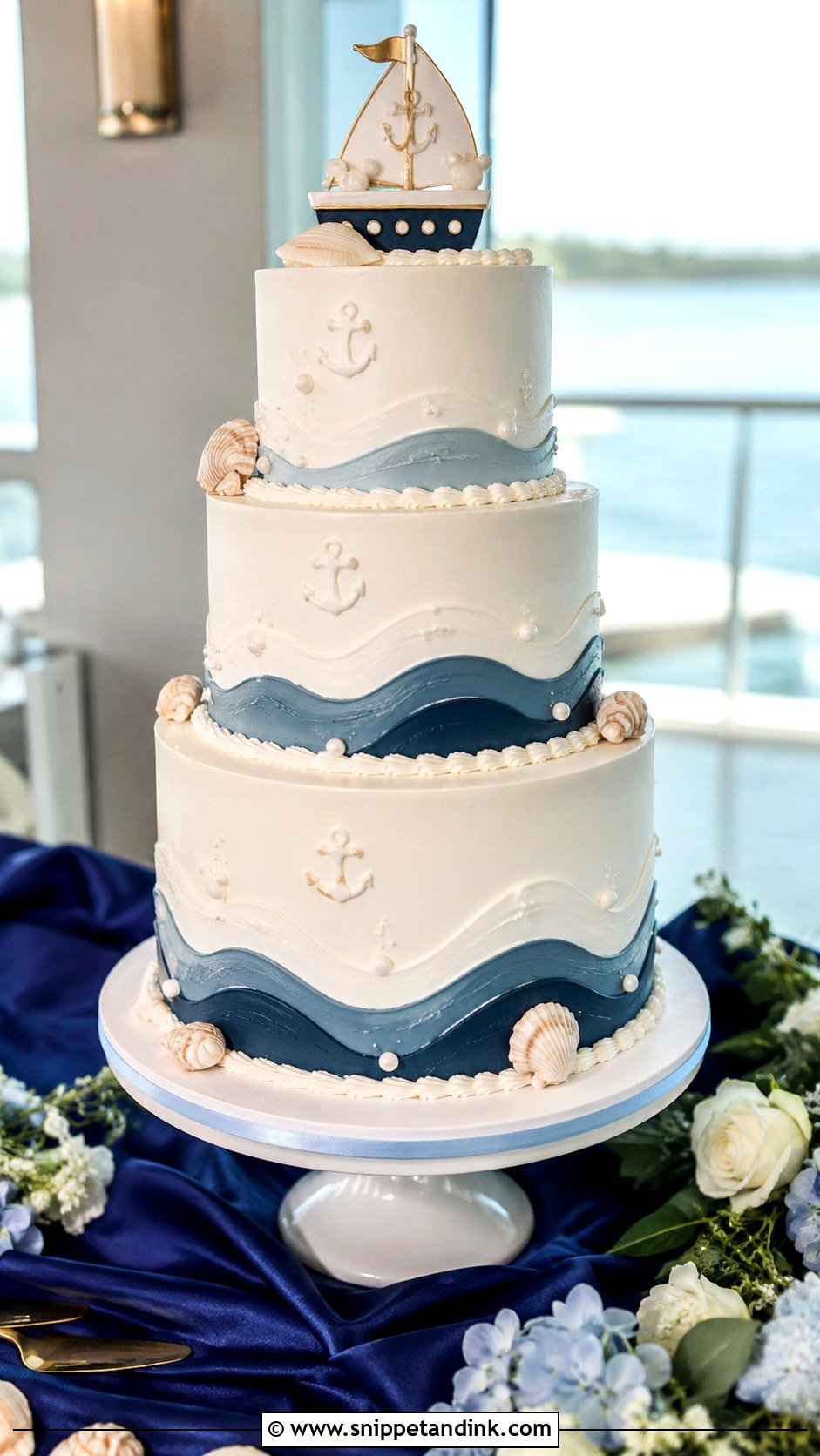 Disney Cruise Wedding Cake - Snippet and Ink - 20 Disney Wedding Cake Ideas