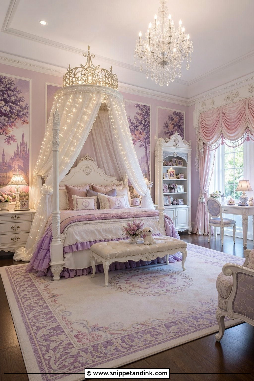 Disney Princess Canopy Bed - Snippet and Ink - 25 Disney Bedroom Ideas for Magical Spaces