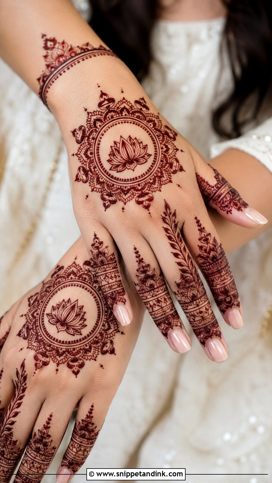 Diwali Back Hand Mehndi Design - Snippet and Ink - 35 Back Hand Mehndi Designs